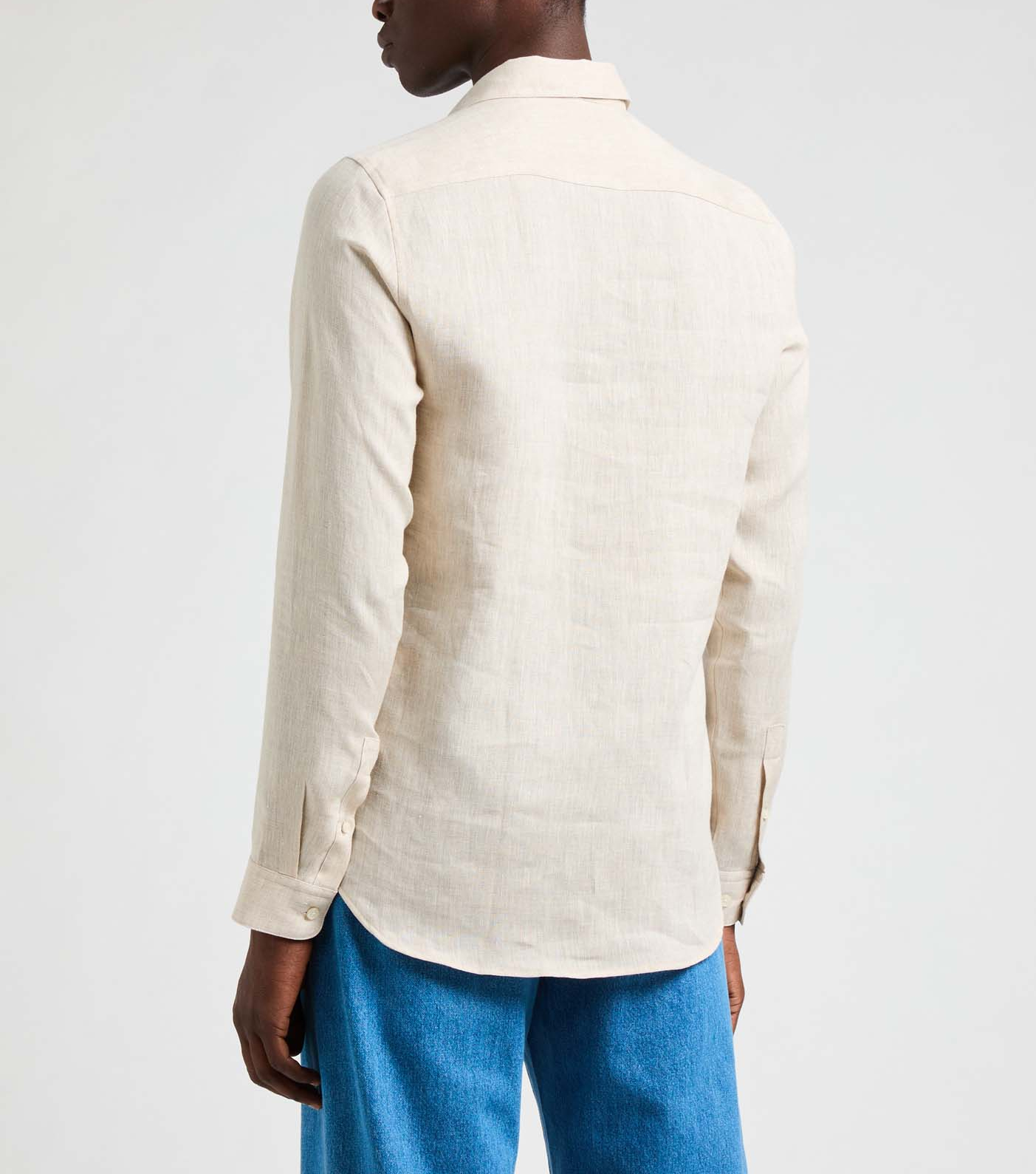 Chemise slim Flin-S en lin  AU PRINTEMPS PARIS Beige