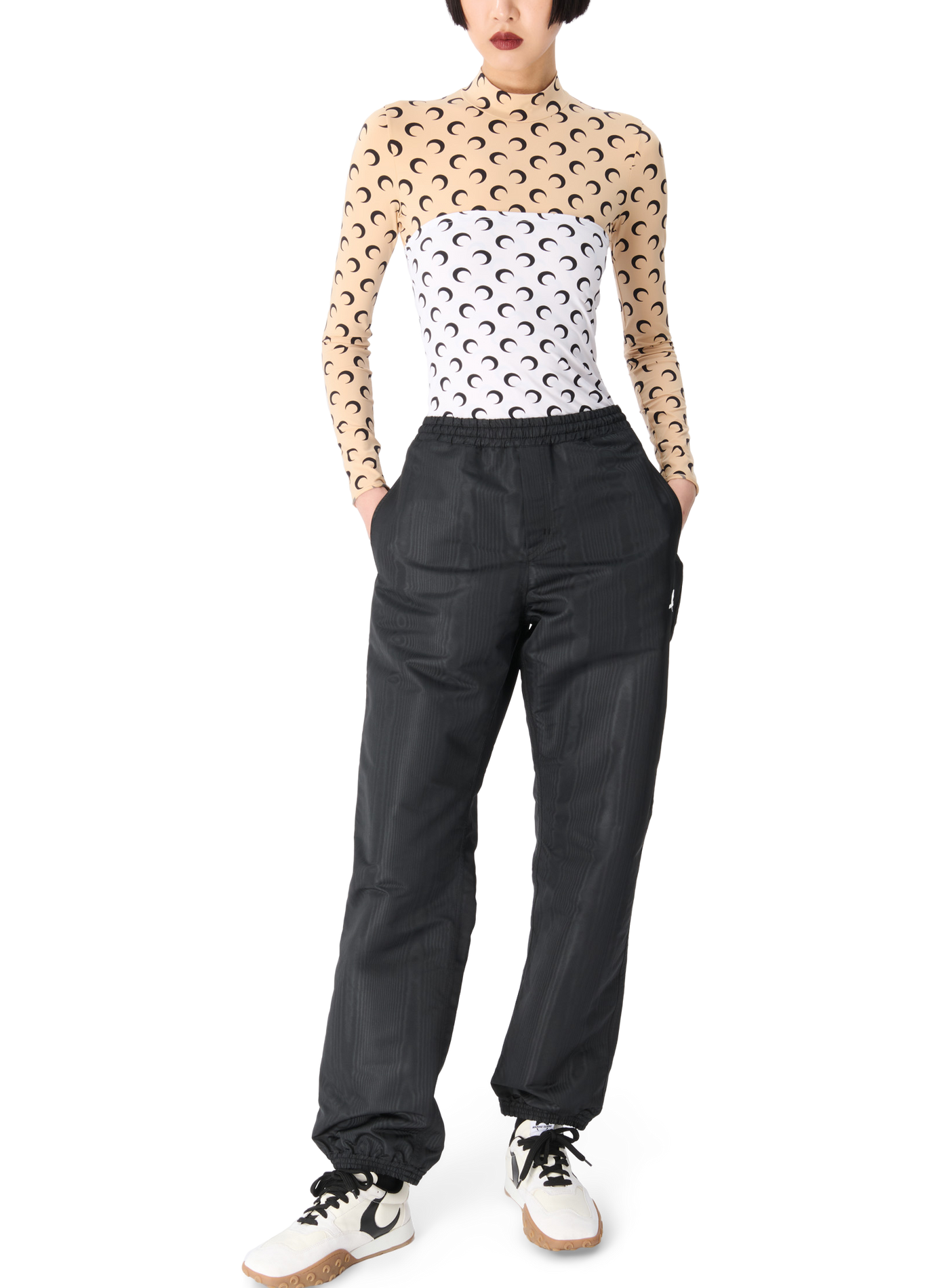 Top met maanprint in jersey | Wit MARINE SERRE Dames