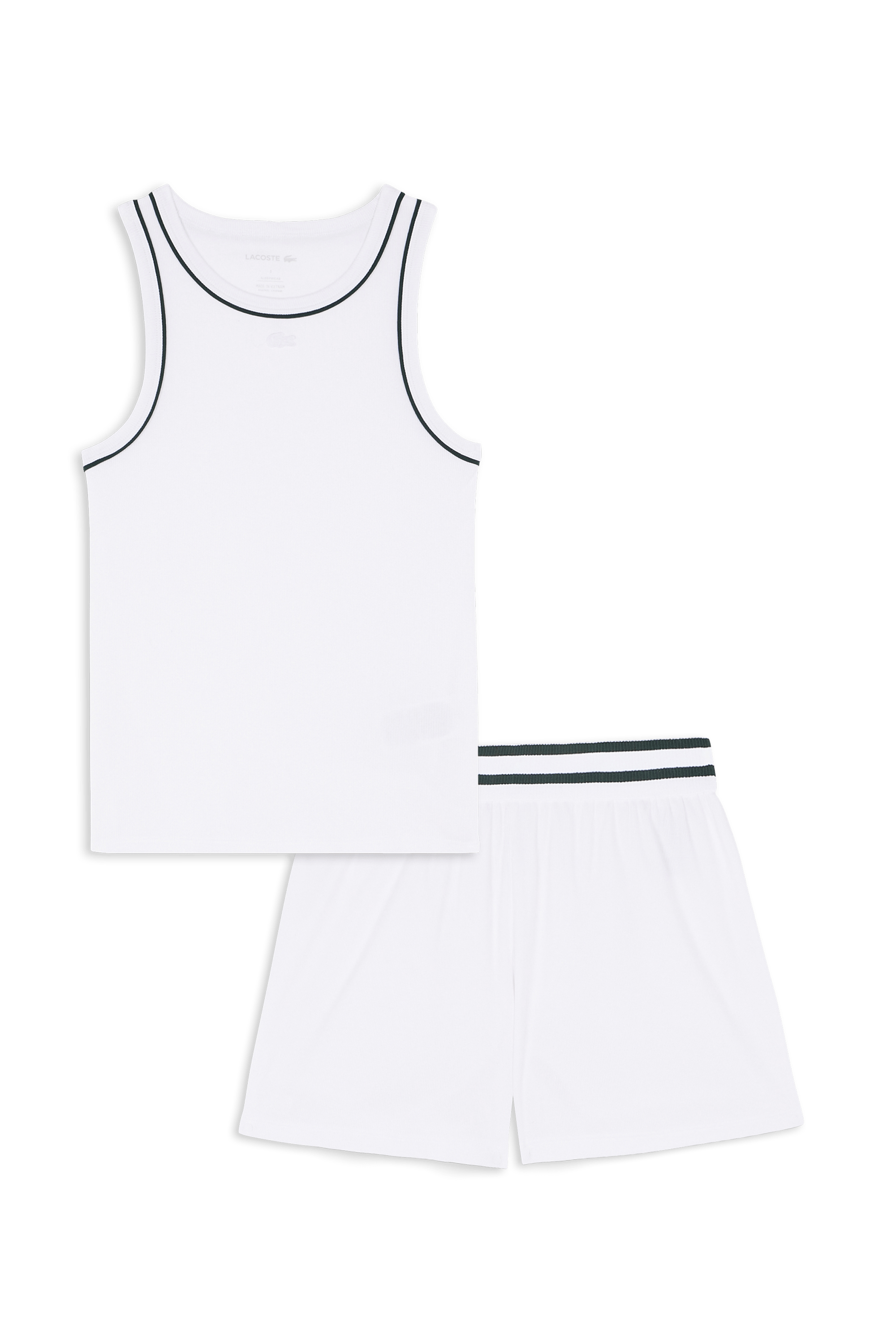 Ensemble de pyjama pyjamas sous-vetements LACOSTE Blanc
