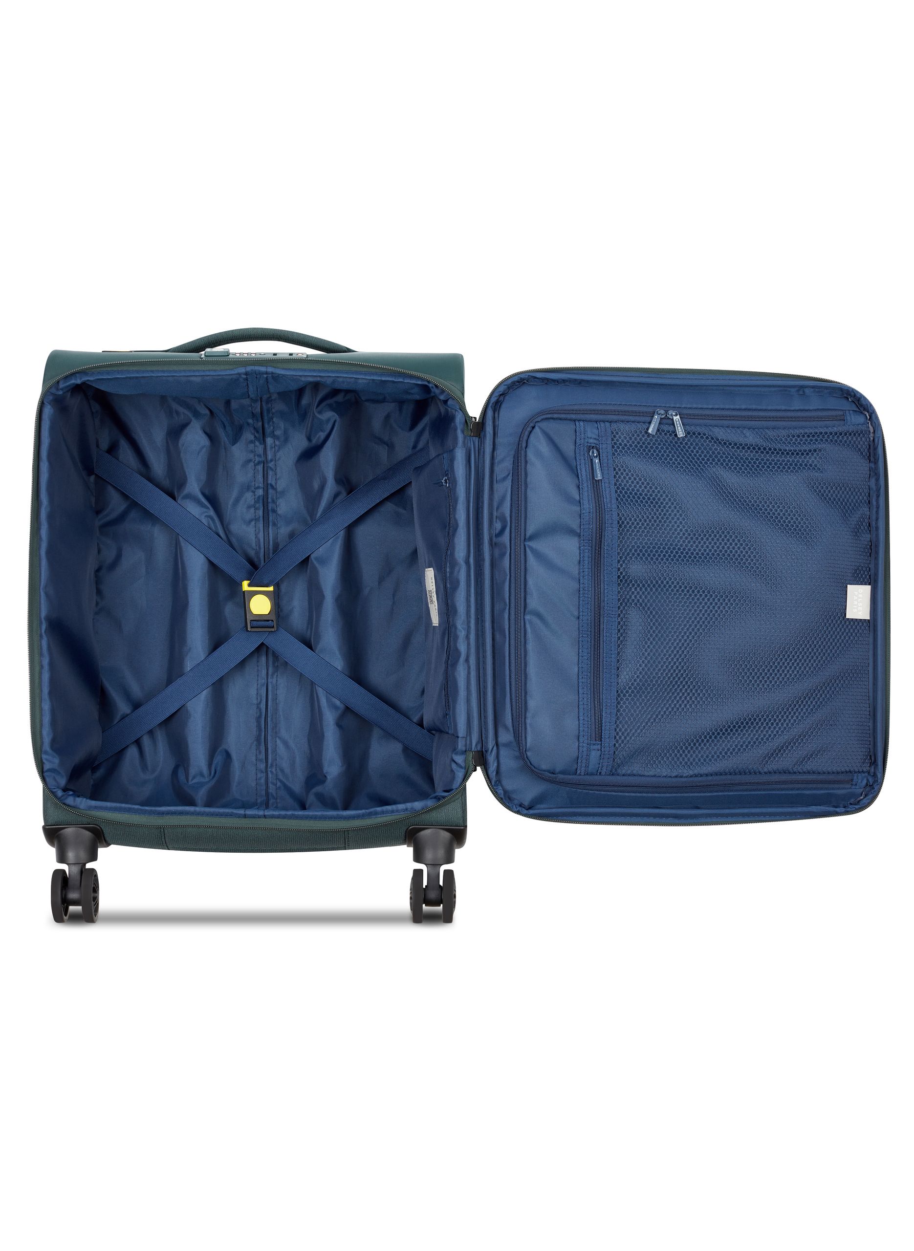 Valise cabine souple taille s - brochant 3 DELSEY PARIS Vert