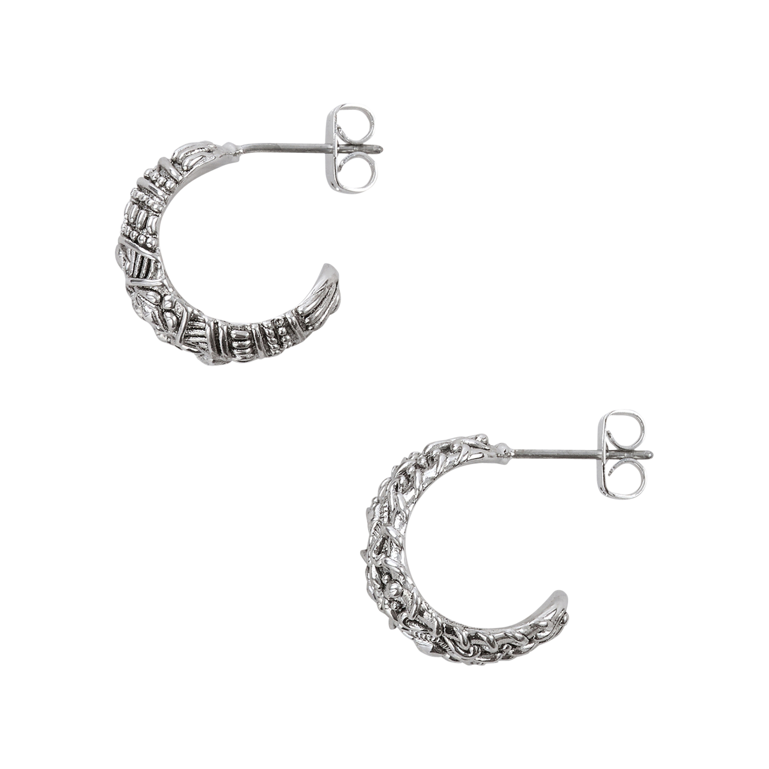 Boucles d'oreille sheldon BA&SH Argent