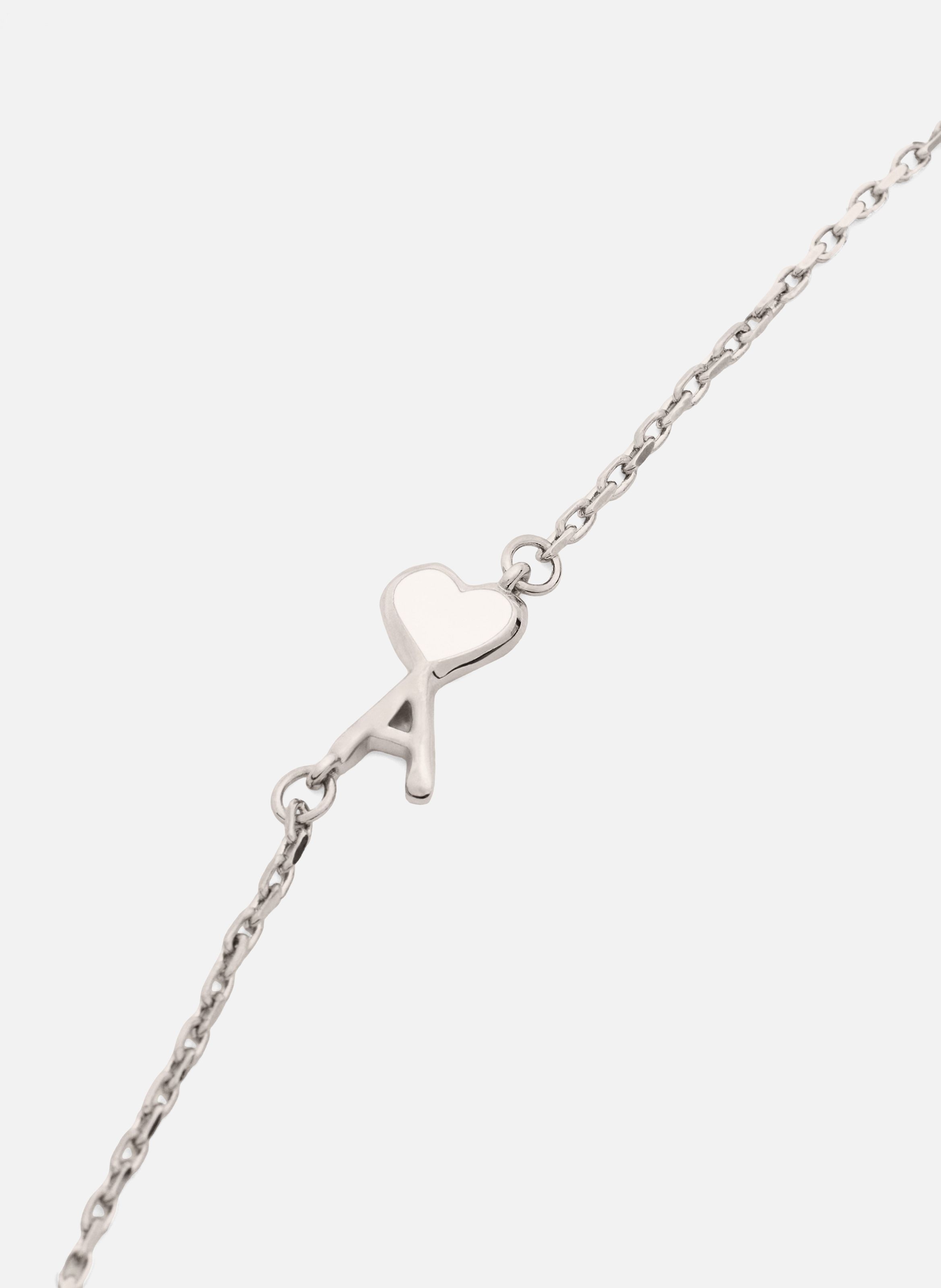 Collier unisexe en laiton ami de coeur martelé AMI PARIS Multicolore