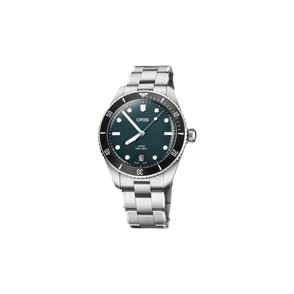 Montre automatique Oris Divers Date en acier inoxydable Montre automatique Oris Divers Date en acier inoxydable
