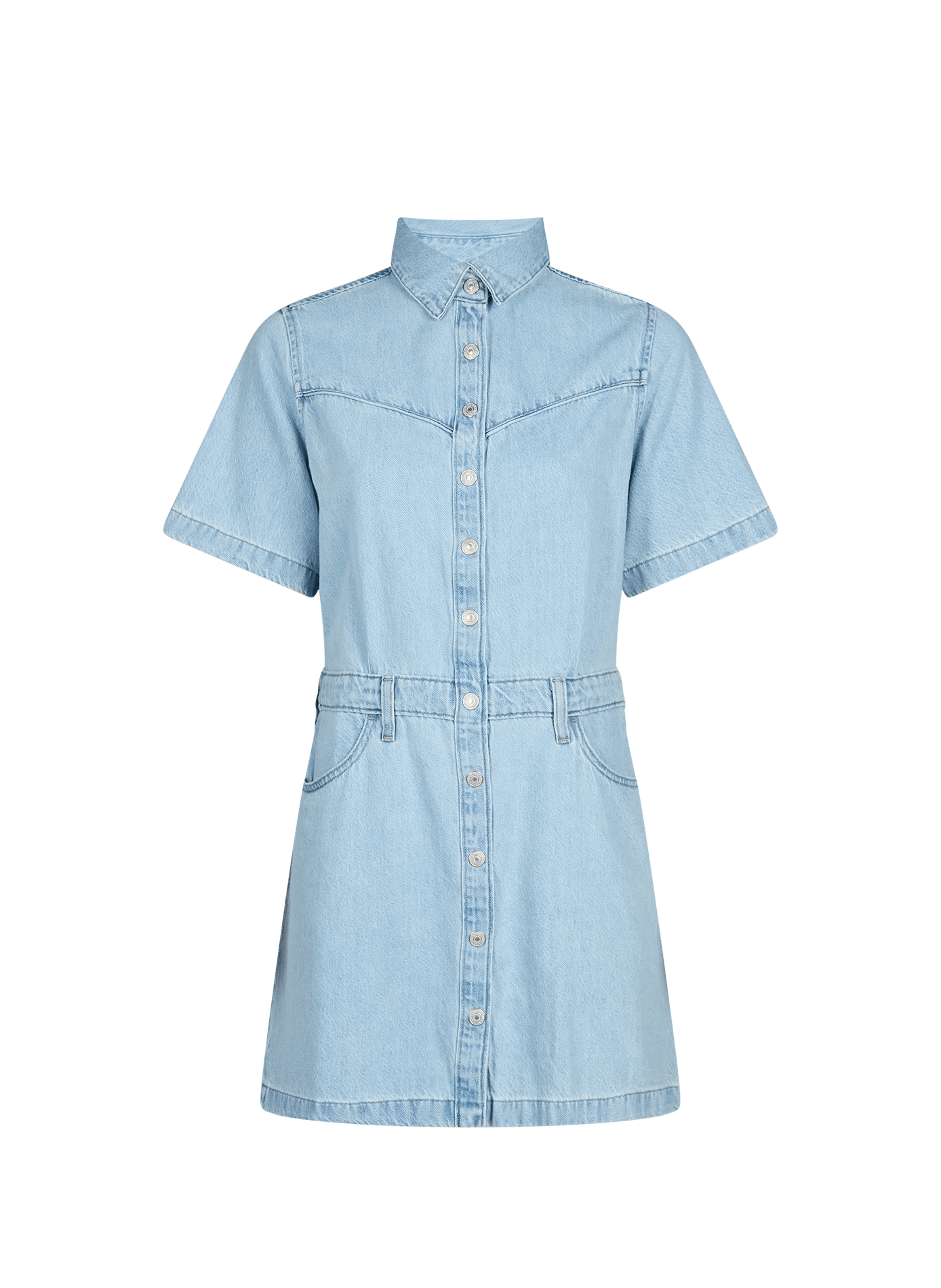 Short denim dress in cotton LEVI'S Blue