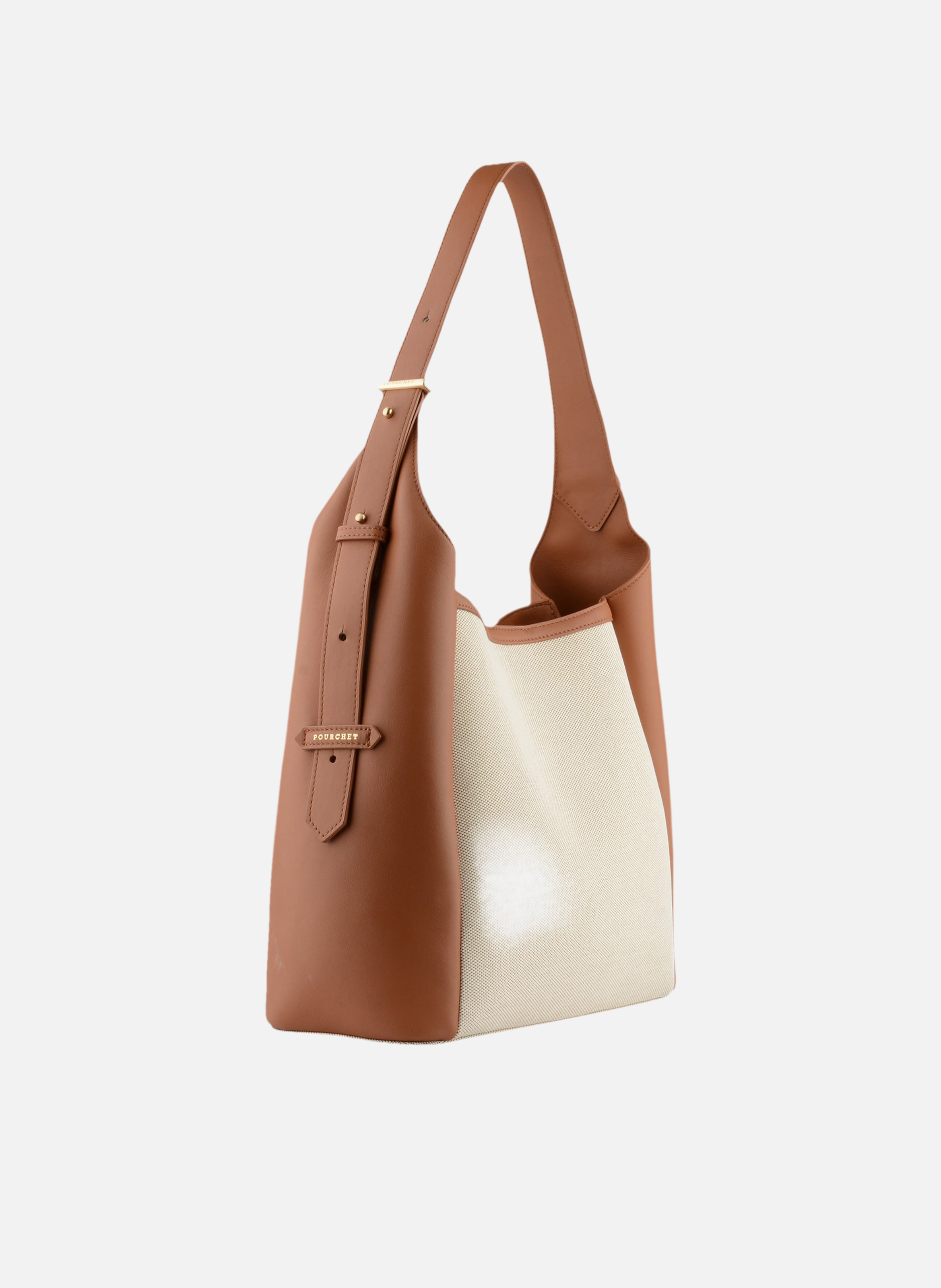 Sévigné coton | sac porté épaule POURCHET Marron