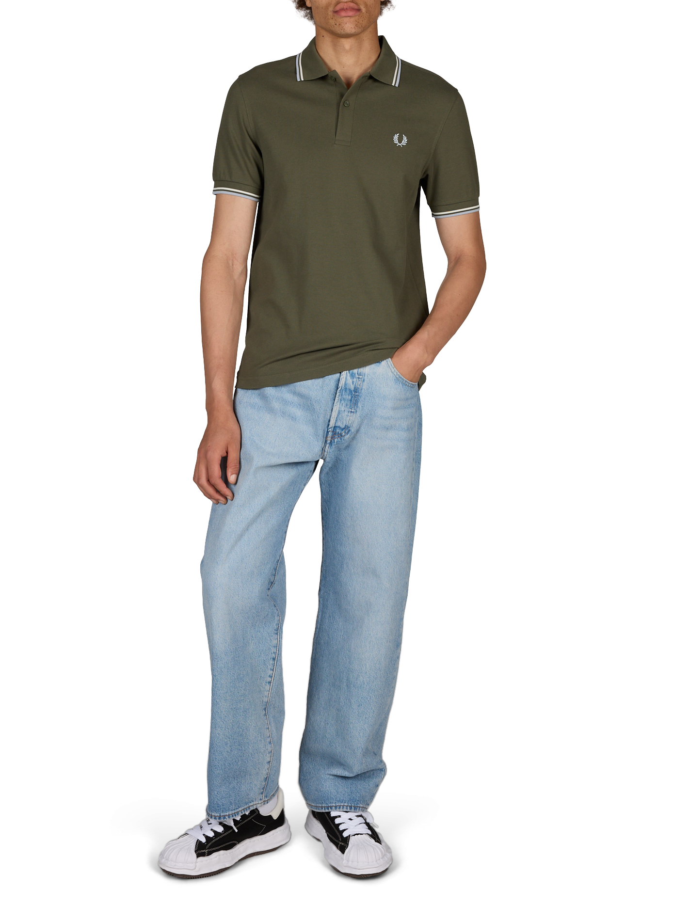 Piqué katoenen polo FRED PERRY Groen