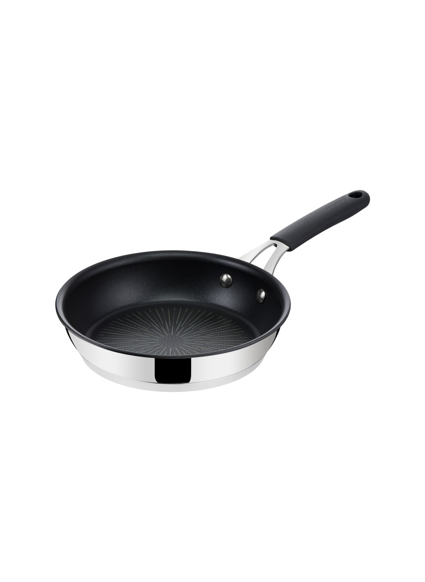 Poêle Tempra anti-adhésive en acier inoxydable LAGOSTINA Silver