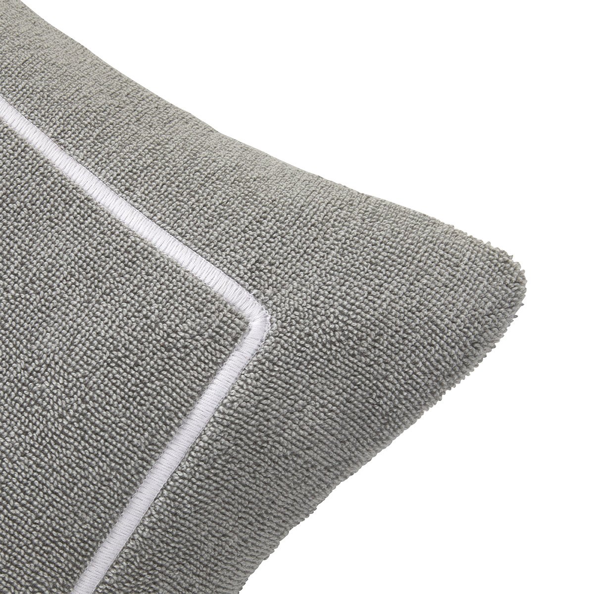 Coussin en coton, croisière YVES DELORME Gris