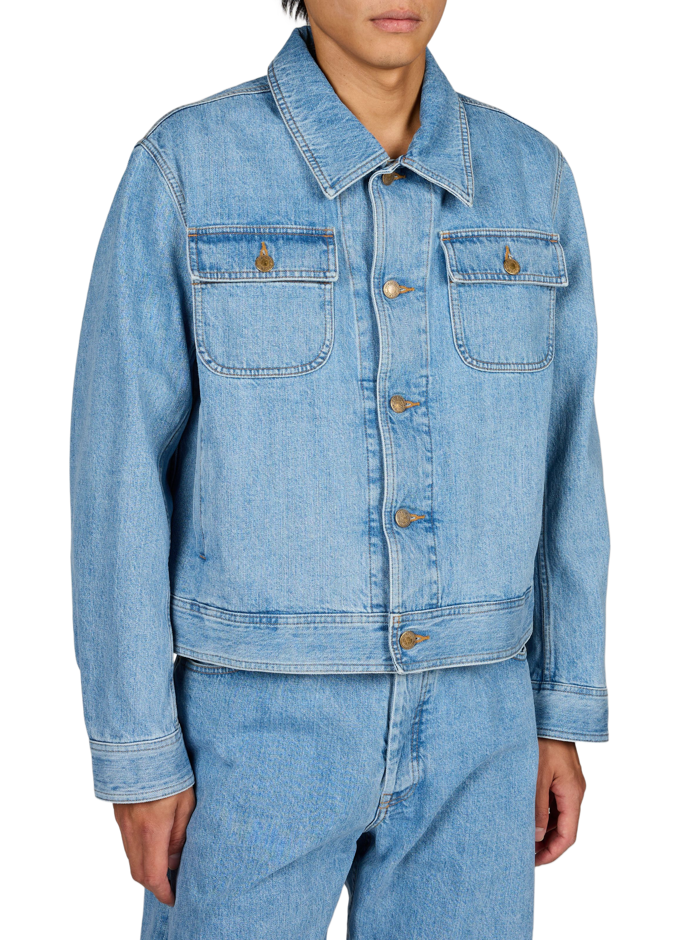 Veste en jean THOM BROWNE Bleu