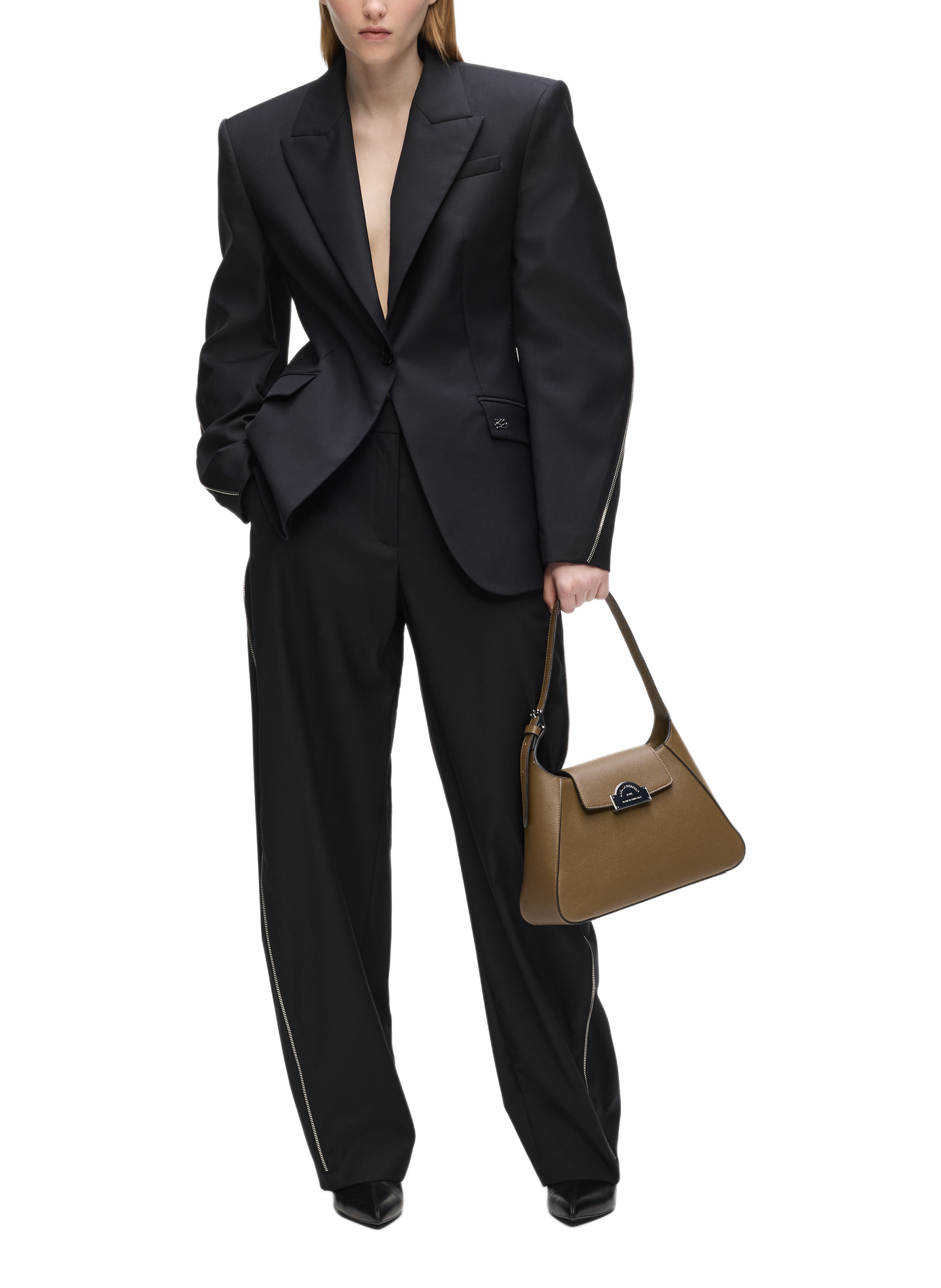 Schultertasche K/RSG Metal KARL LAGERFELD Braun