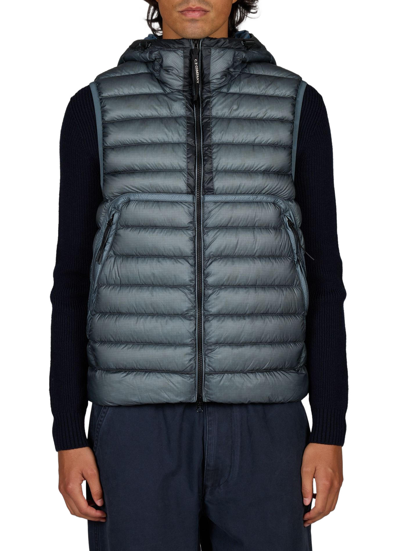 Bodywarmer met capuchon CP COMPANY Blauw