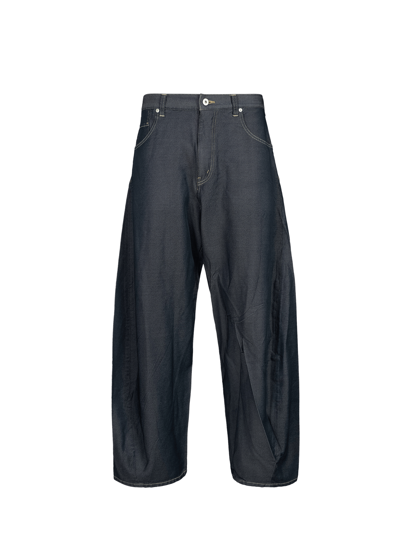 Pantaloni larghi a palloncino in denim effetto jeans. COMME DES GARCONS HOMME Multicolore