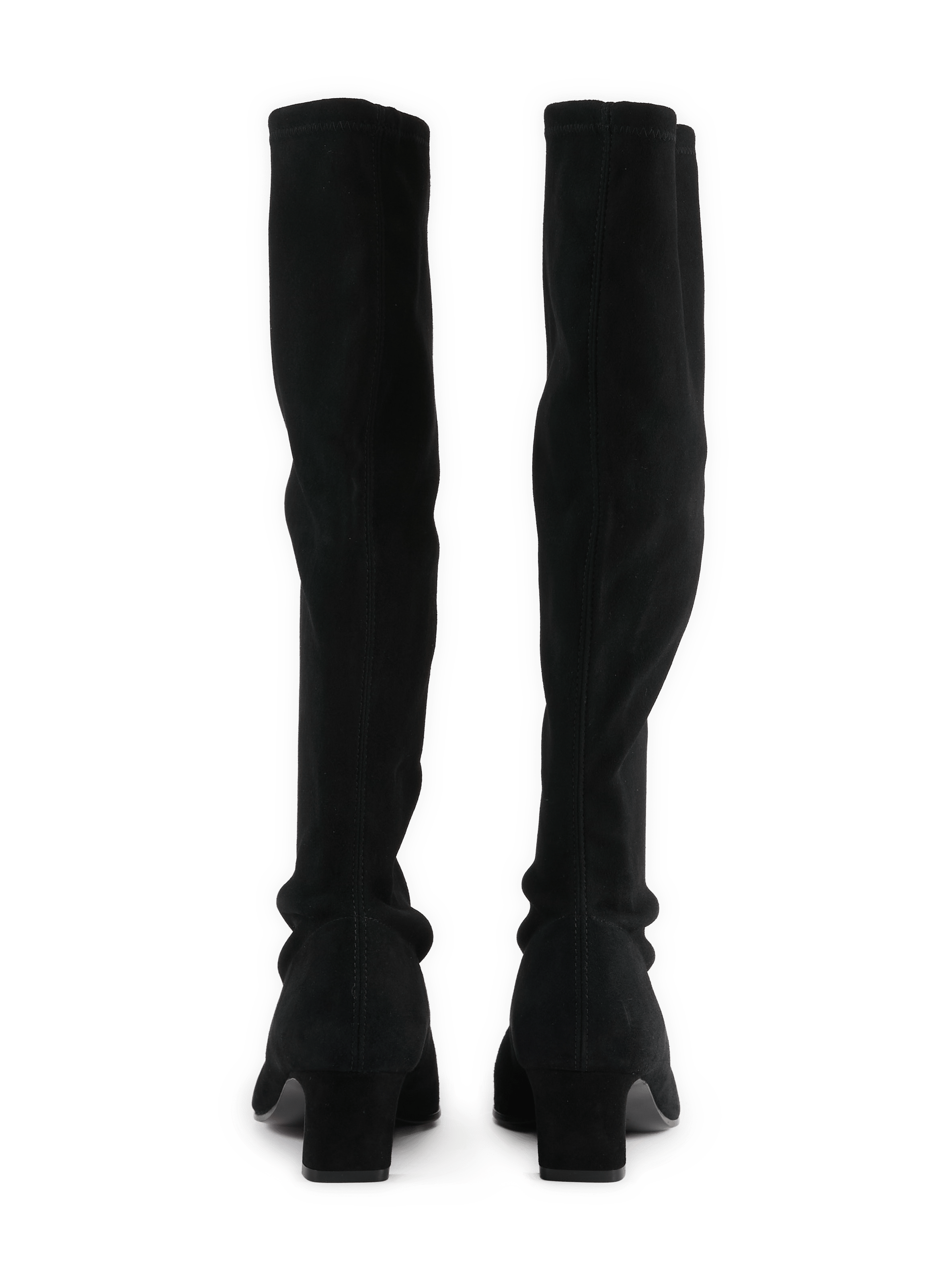 STASSI high boots in suede STUART WEITZMAN Black