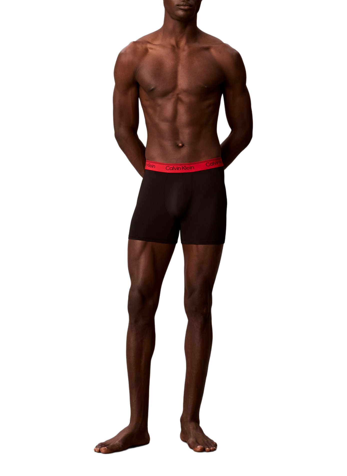 Lot de 3 boxers longs en microfibre stretch CALVIN KLEIN Noir