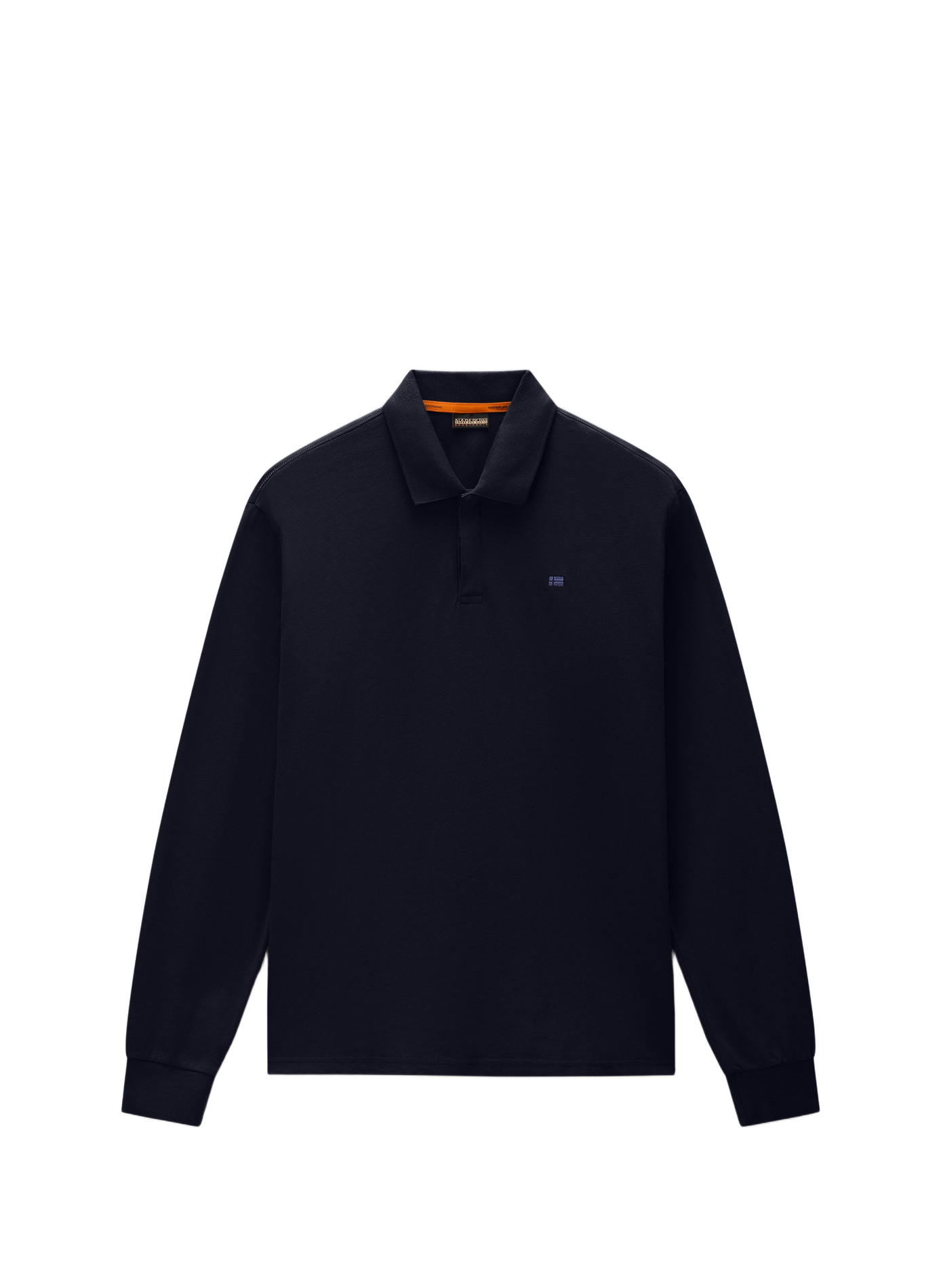 Plain long-sleeved polo shirt NAPAPIJRI Blue
