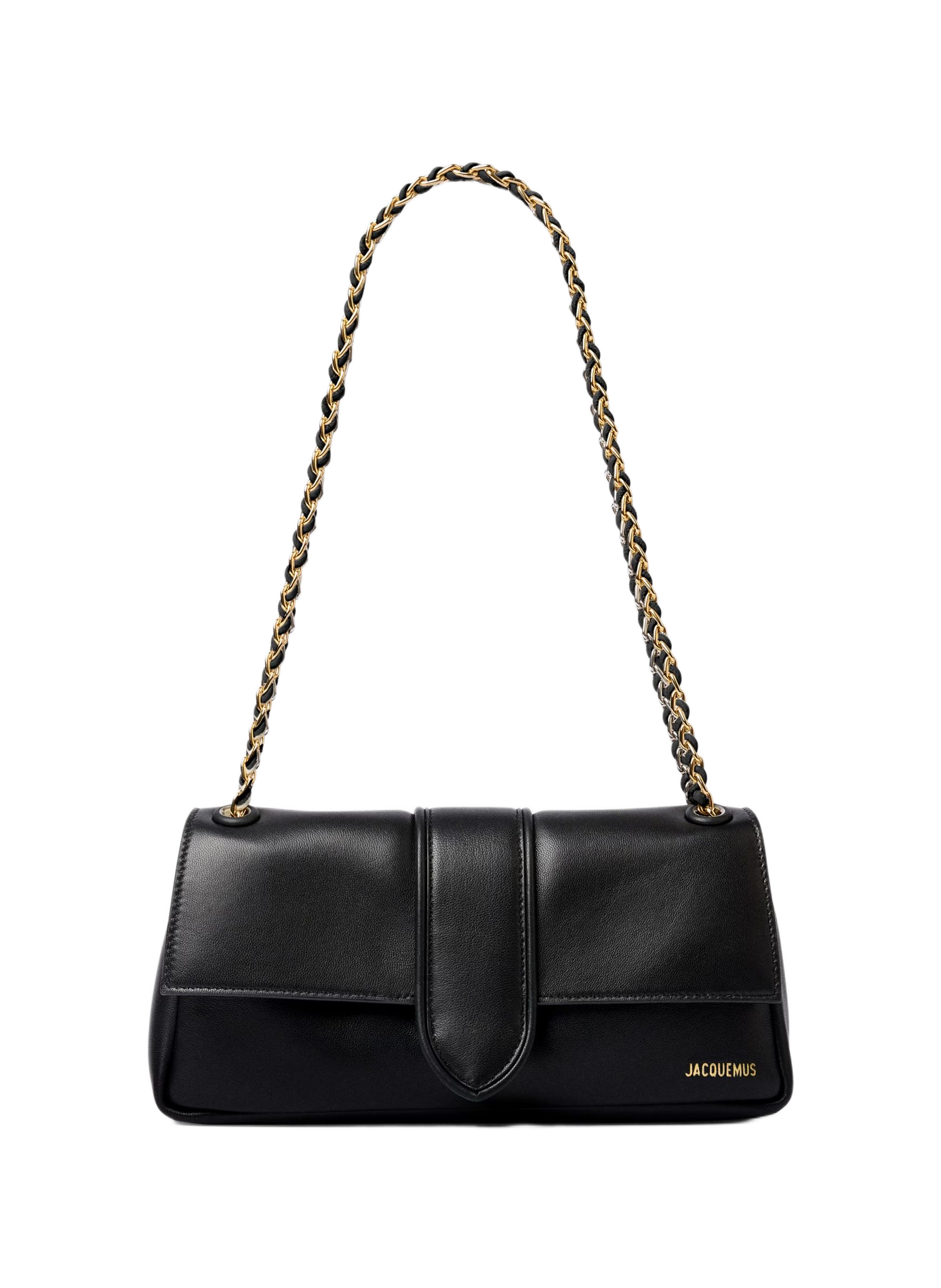 Le Bambino Chaîne en cuir d'agneau JACQUEMUS Black