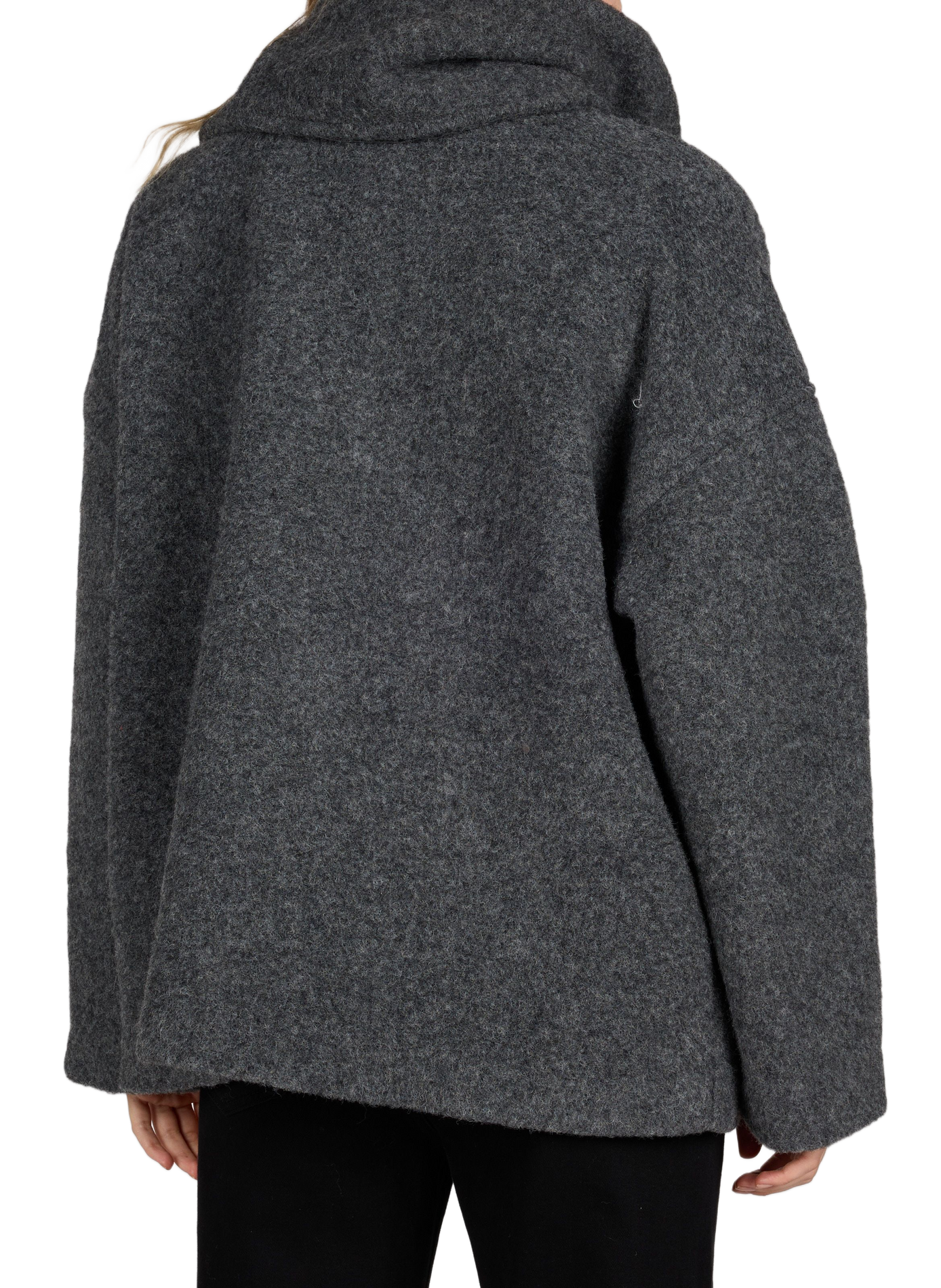 Oversized checked jacket OBJECT Grey