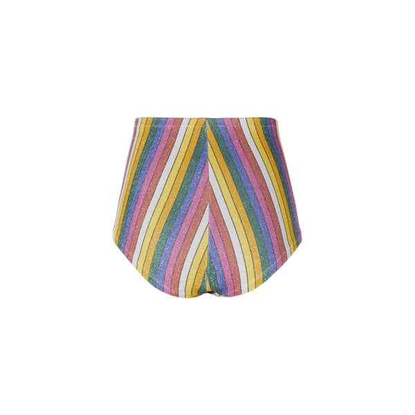 Culotte à rayures métallisées