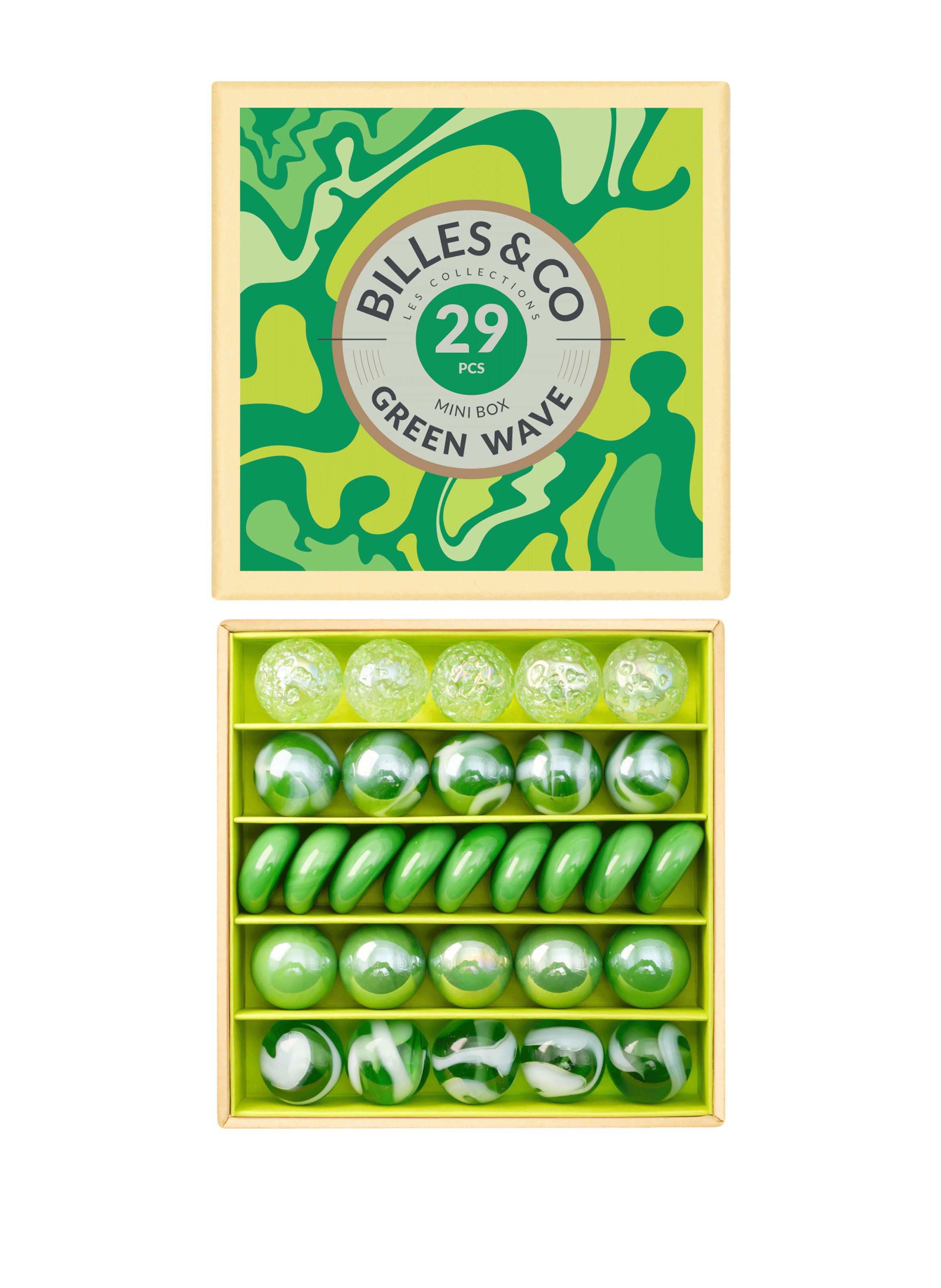 Box de billes Green wave