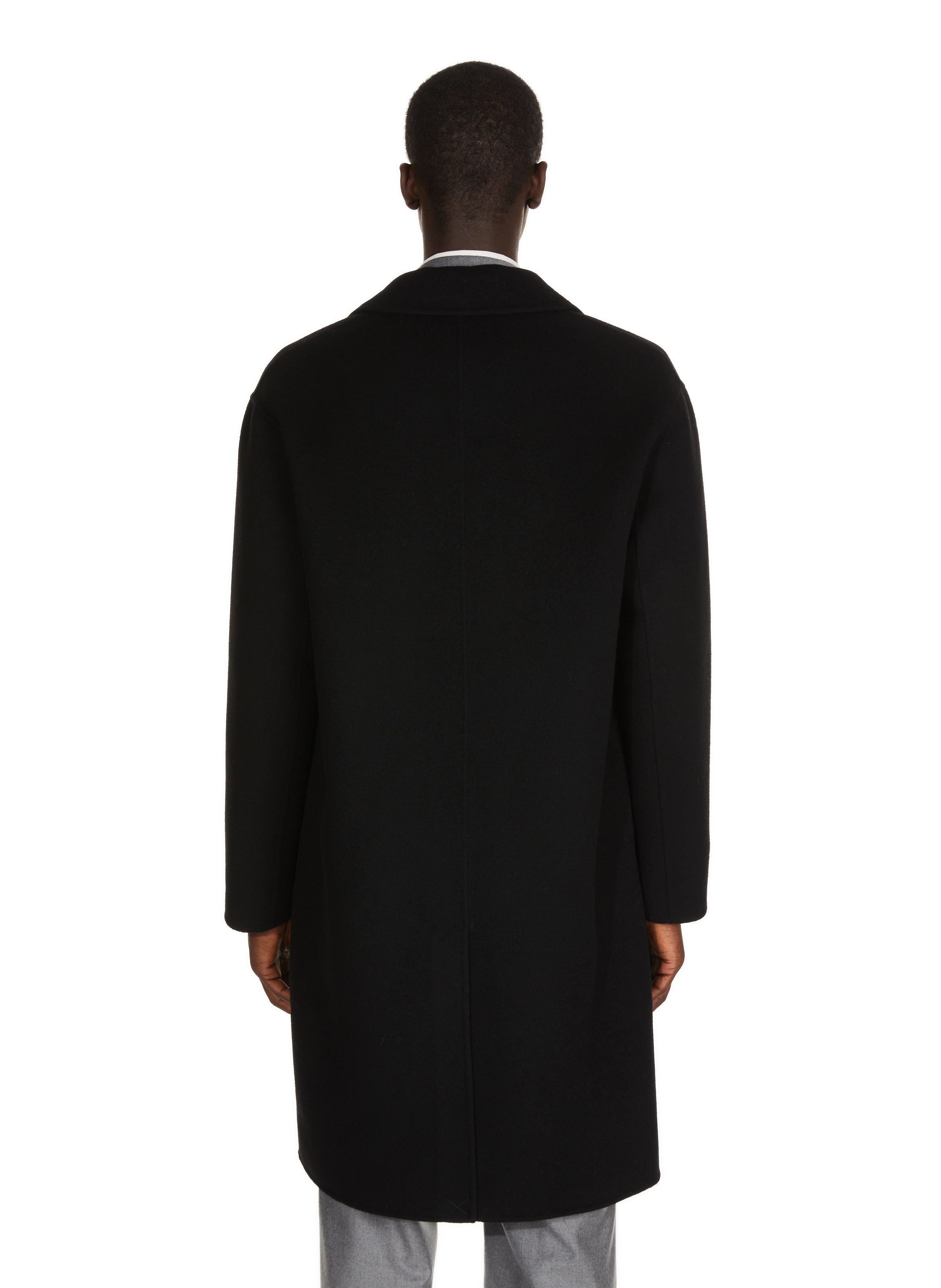 Straight wool coat SAISON 1865 Black