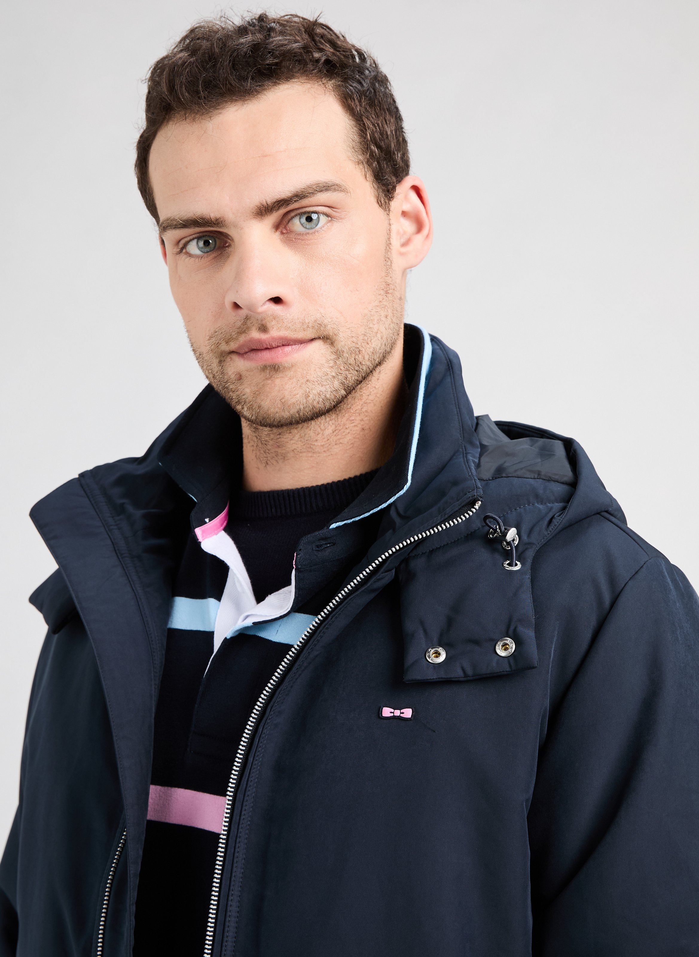 Blouson à capuche  EDEN PARK Bleu