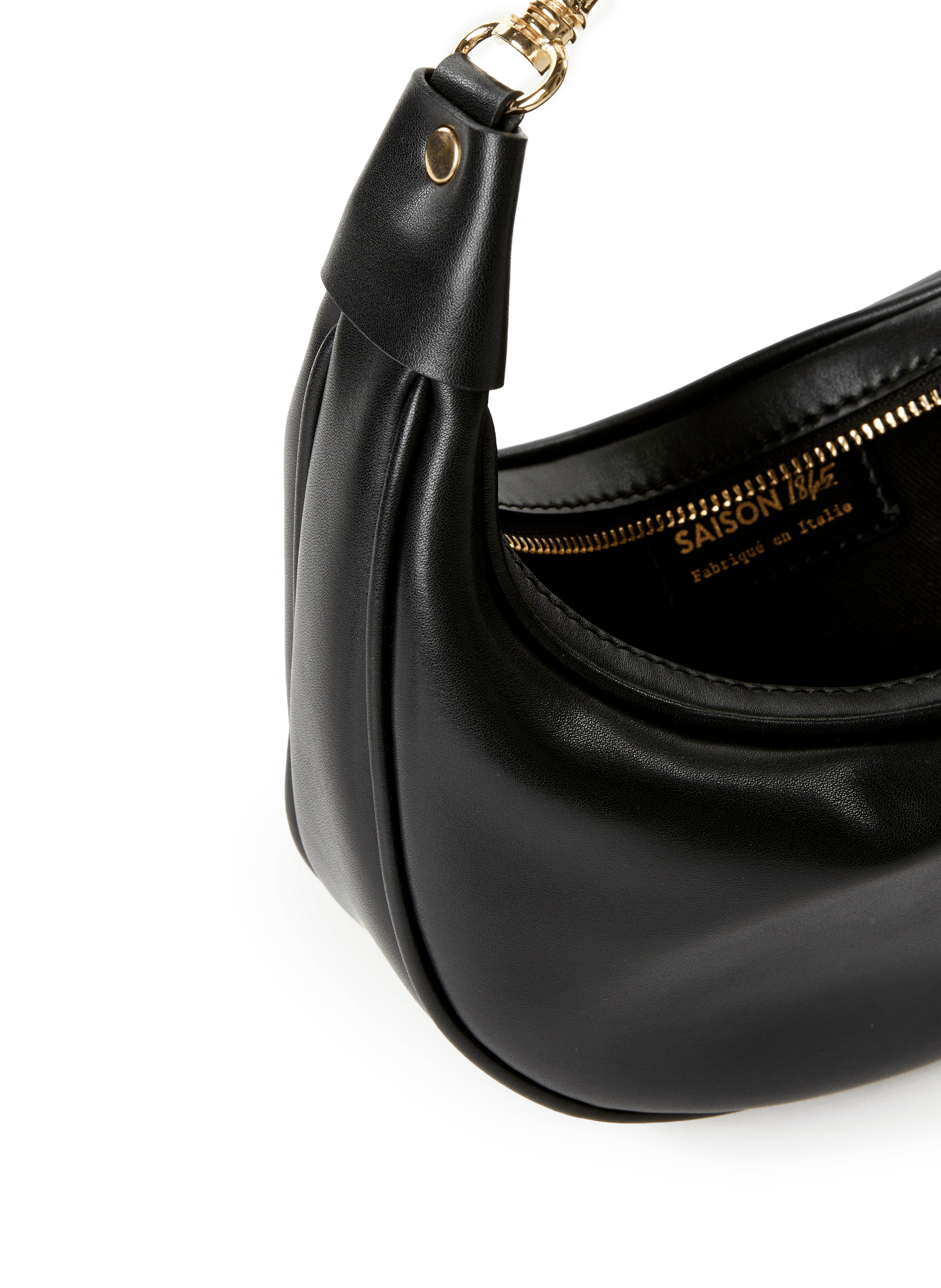 Sac à main Fritz en cuir  SAISON 1865 Noir