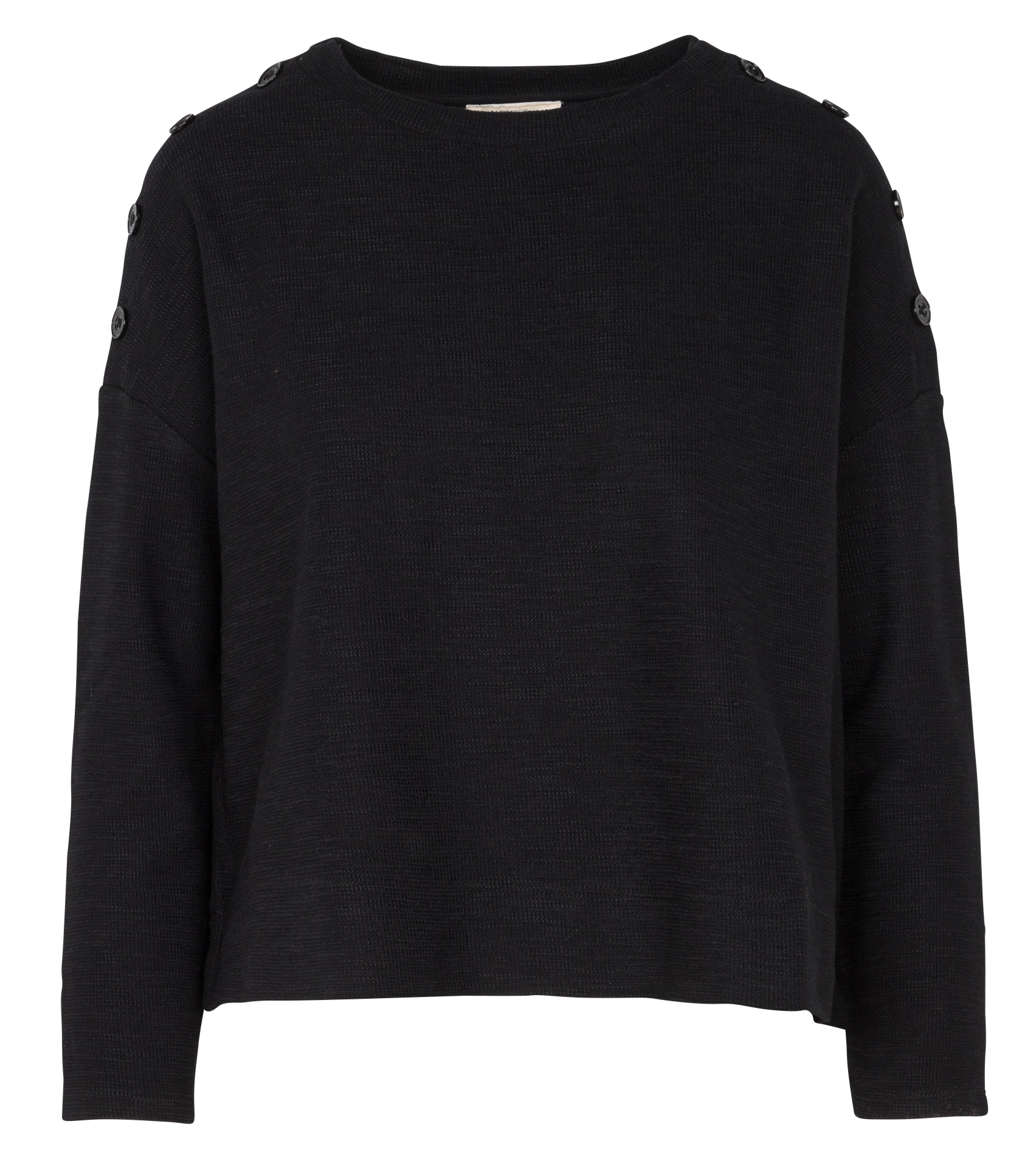 Pull col rond en coton mélangé austin SESSUN Noir