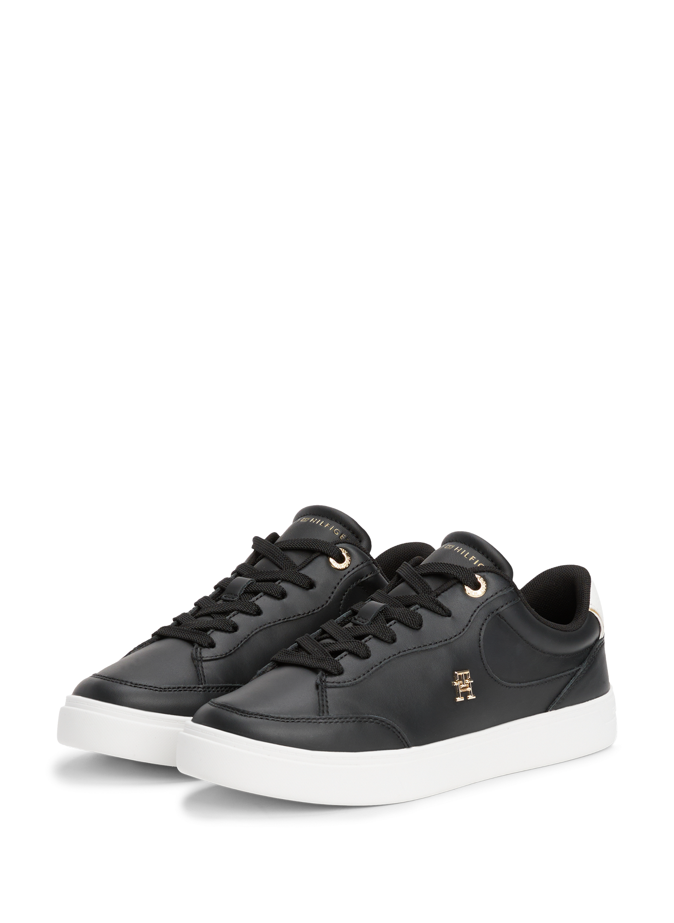 Basket en cuir TOMMY HILFIGER Noir