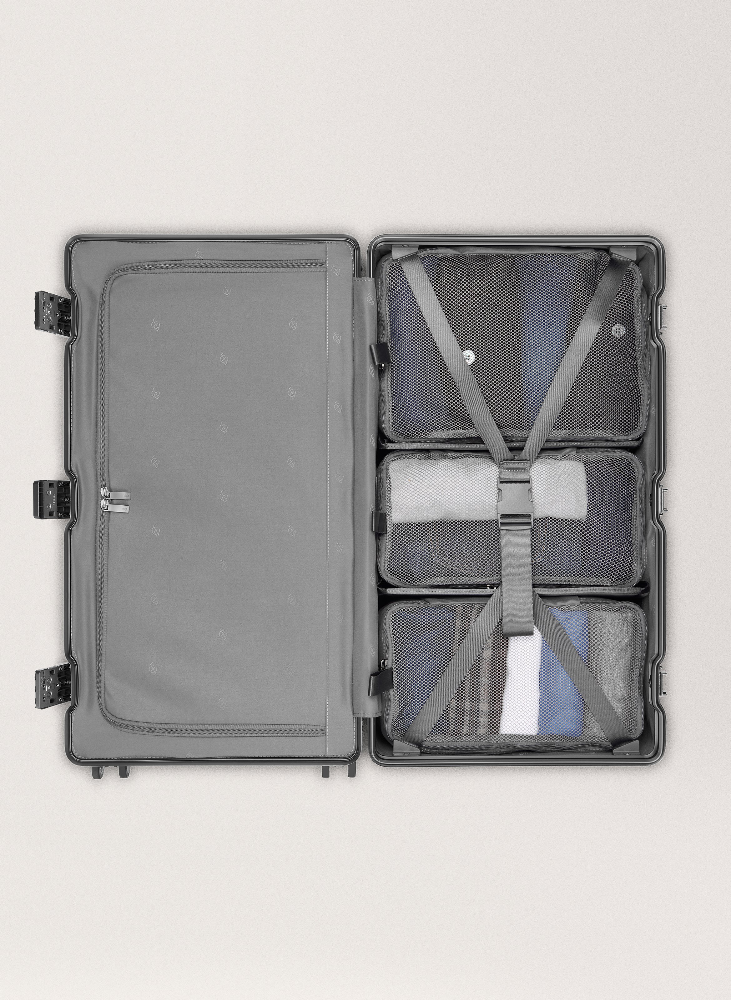 Valise 'trunk' en polycarbonate CARL FRIEDRIK Gris