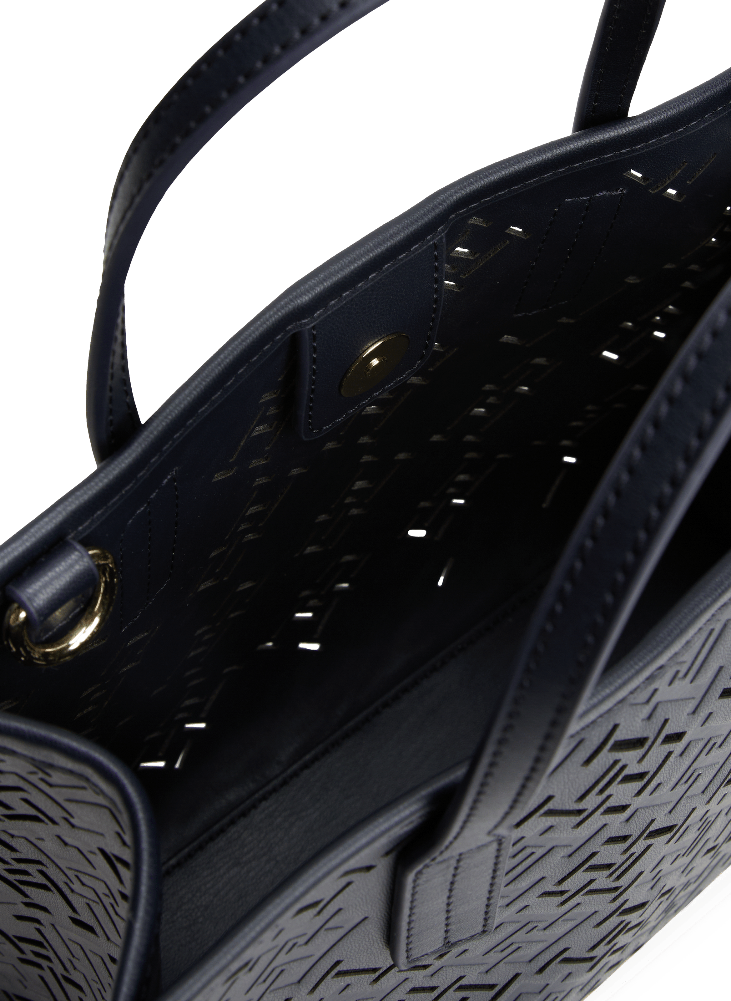 City monogram handbag TOMMY HILFIGER Blue