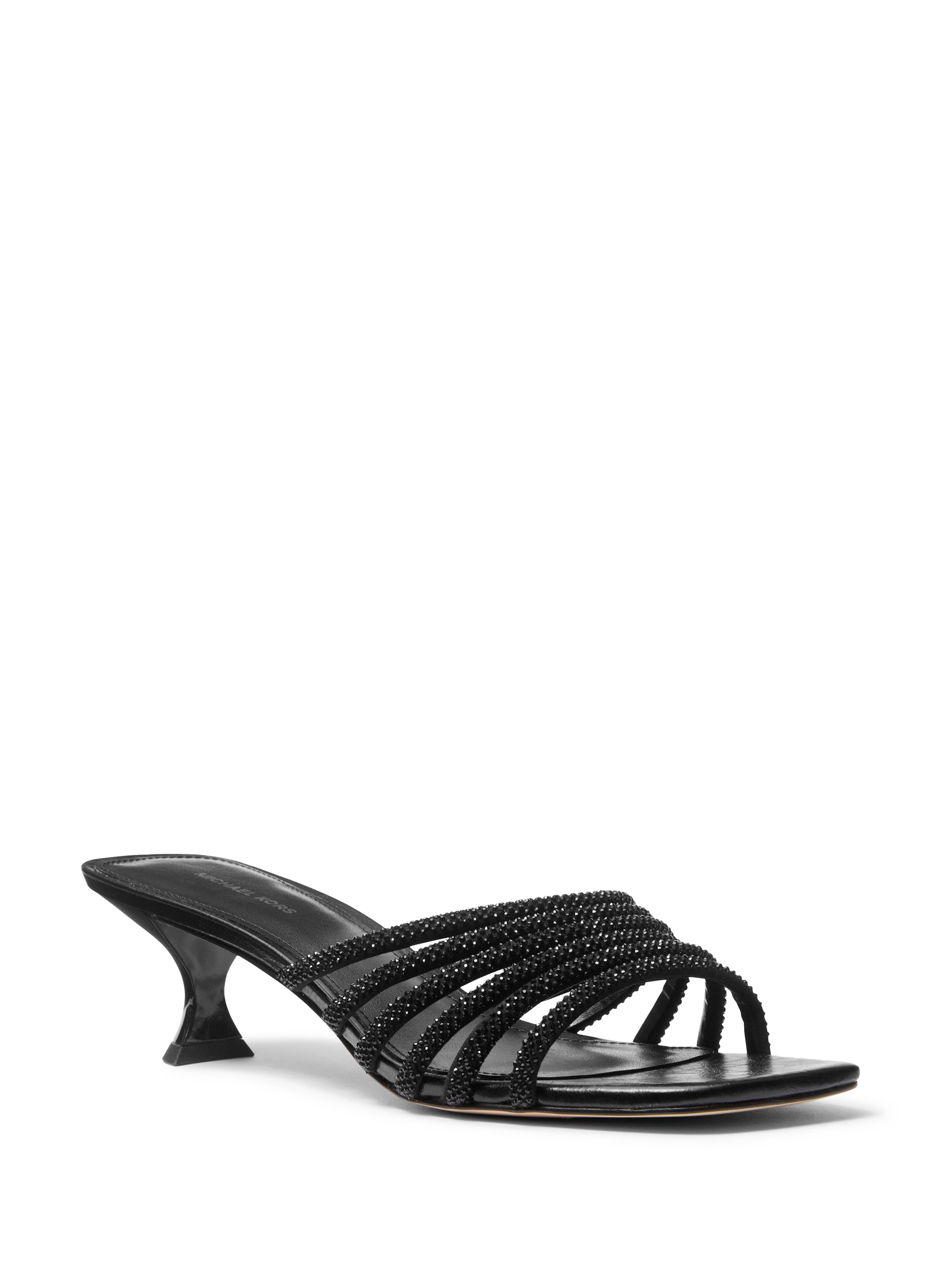 Sandales à talon Haisley avec strass MICHAEL KORS Noir