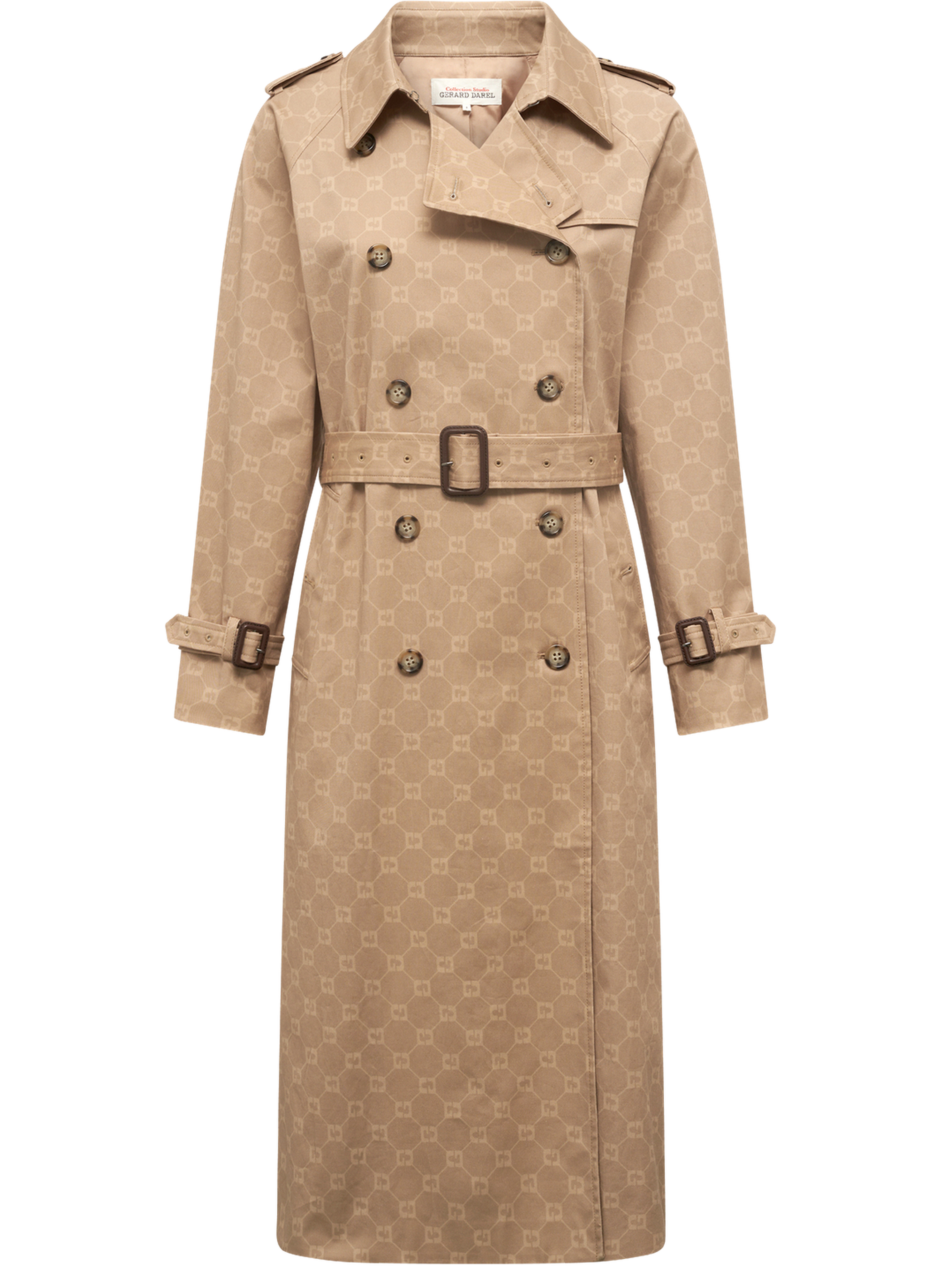 Trench long à monogramme - serge GERARD DAREL Beige