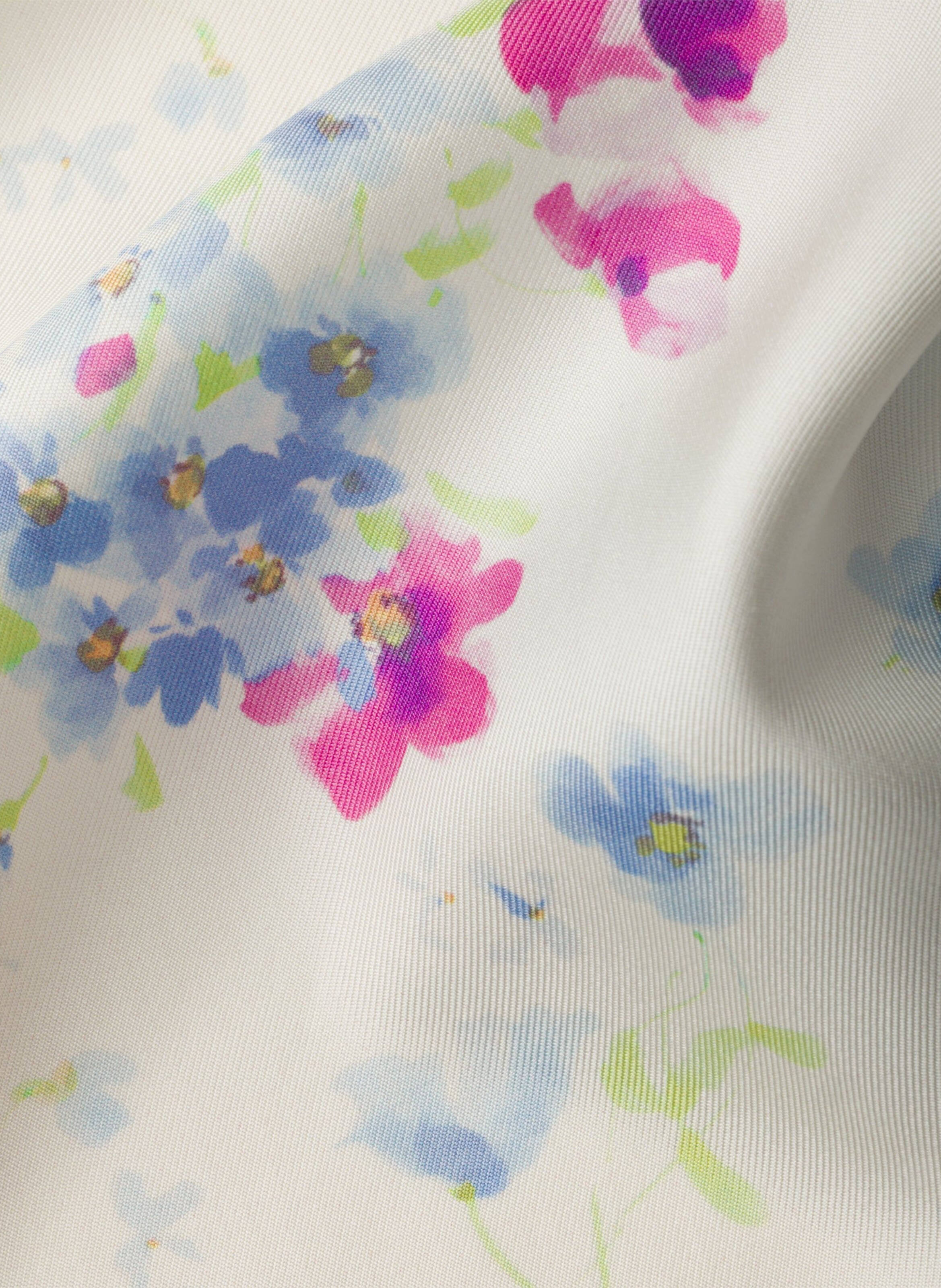 Écharpe en sergé de soie imprimé, 55 x 55 cm PRADA Rose