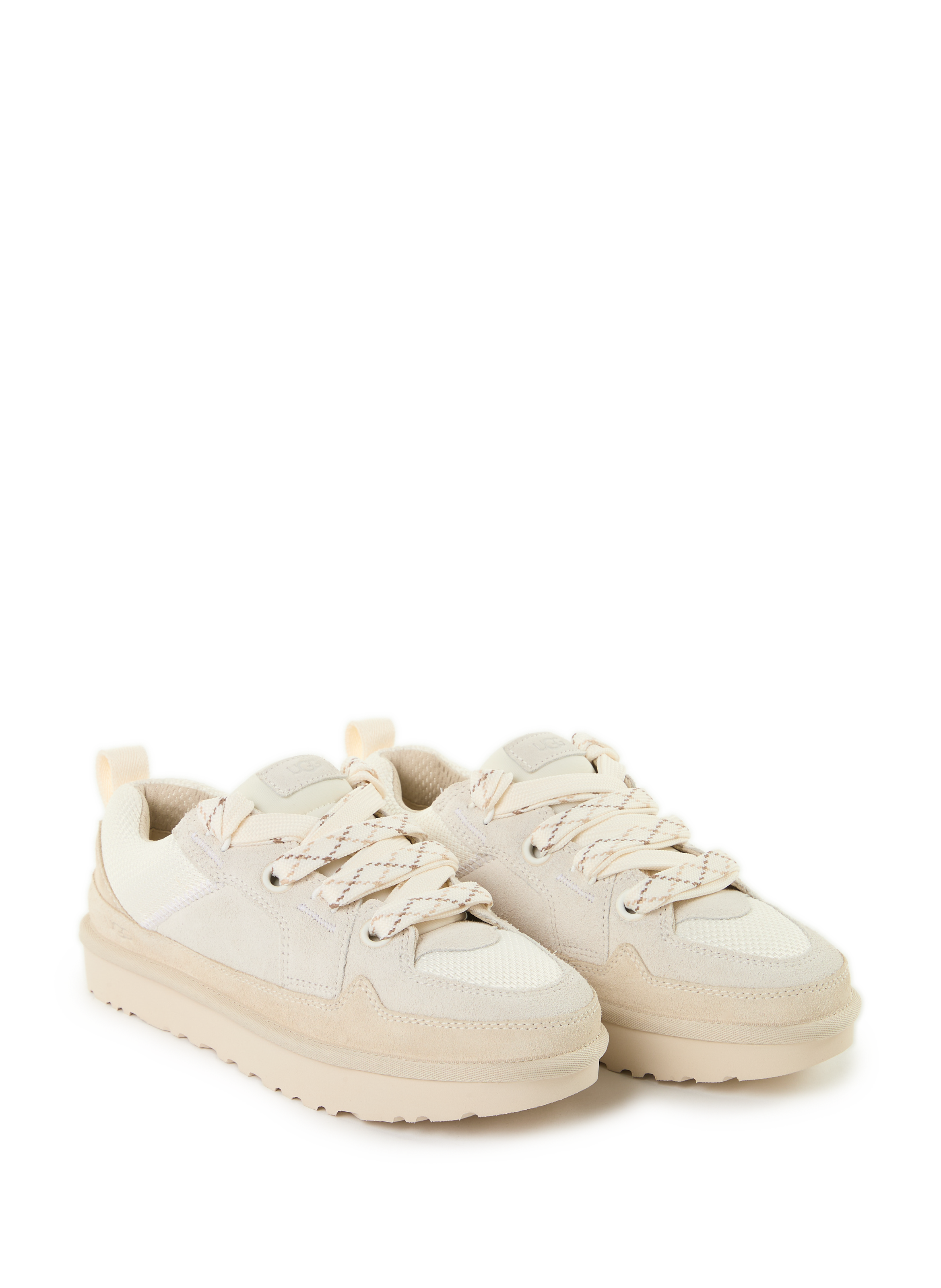 Oversized leather sneakers UGG White