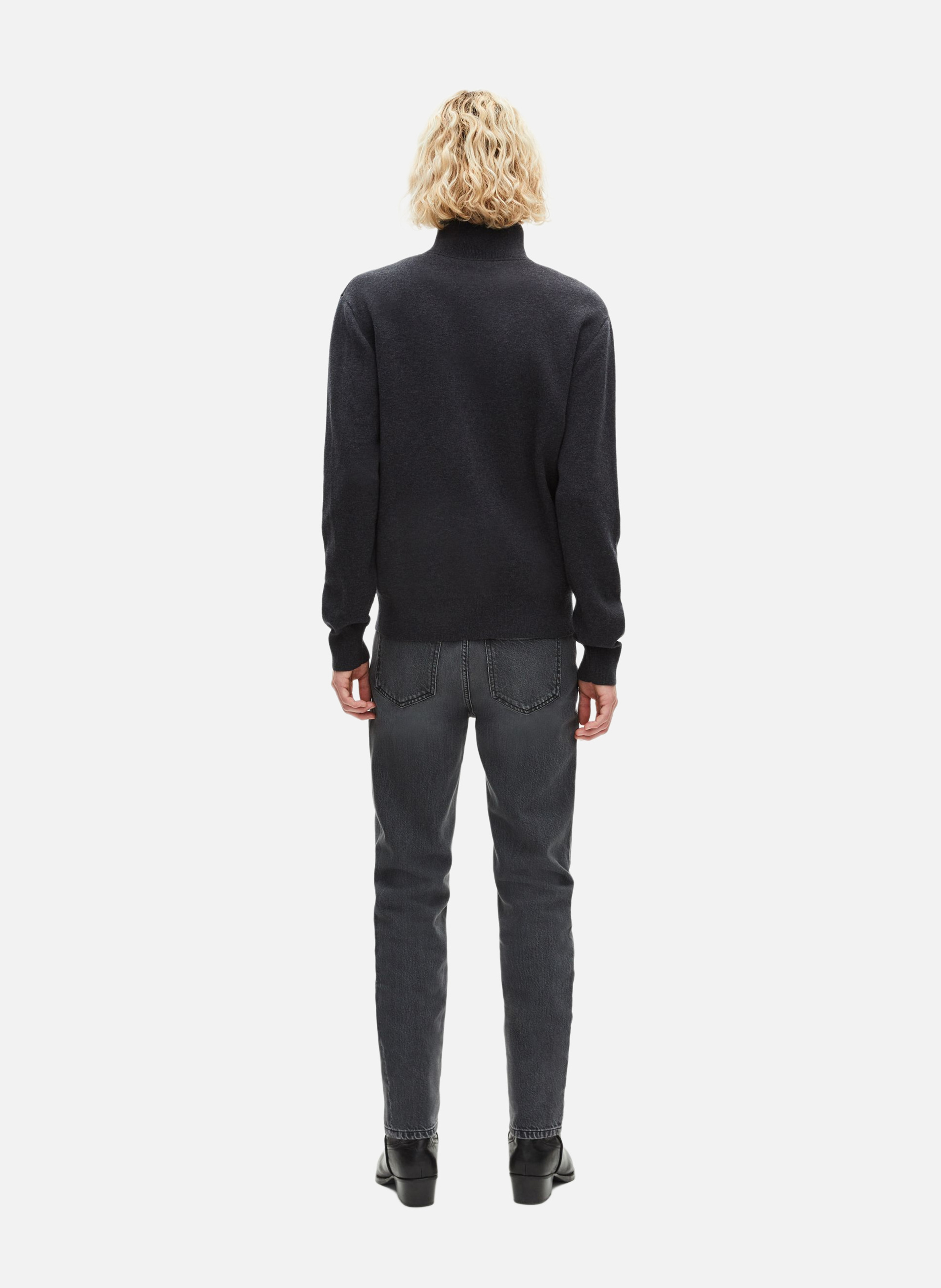 Cardigan double face à zip THE KOOPLES Gris