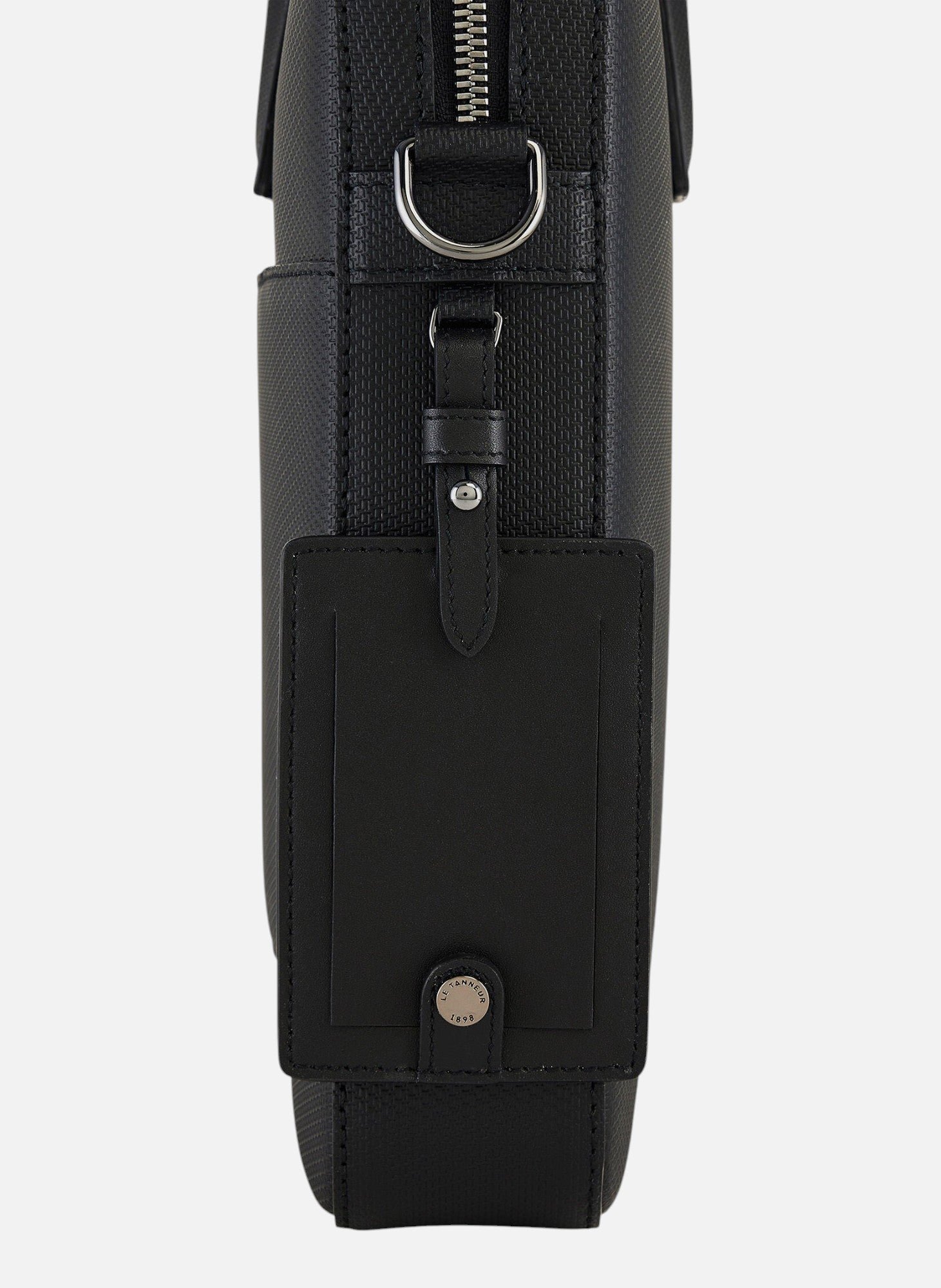 Porte document slim 14" emile en cuir signature t LE TANNEUR Noir