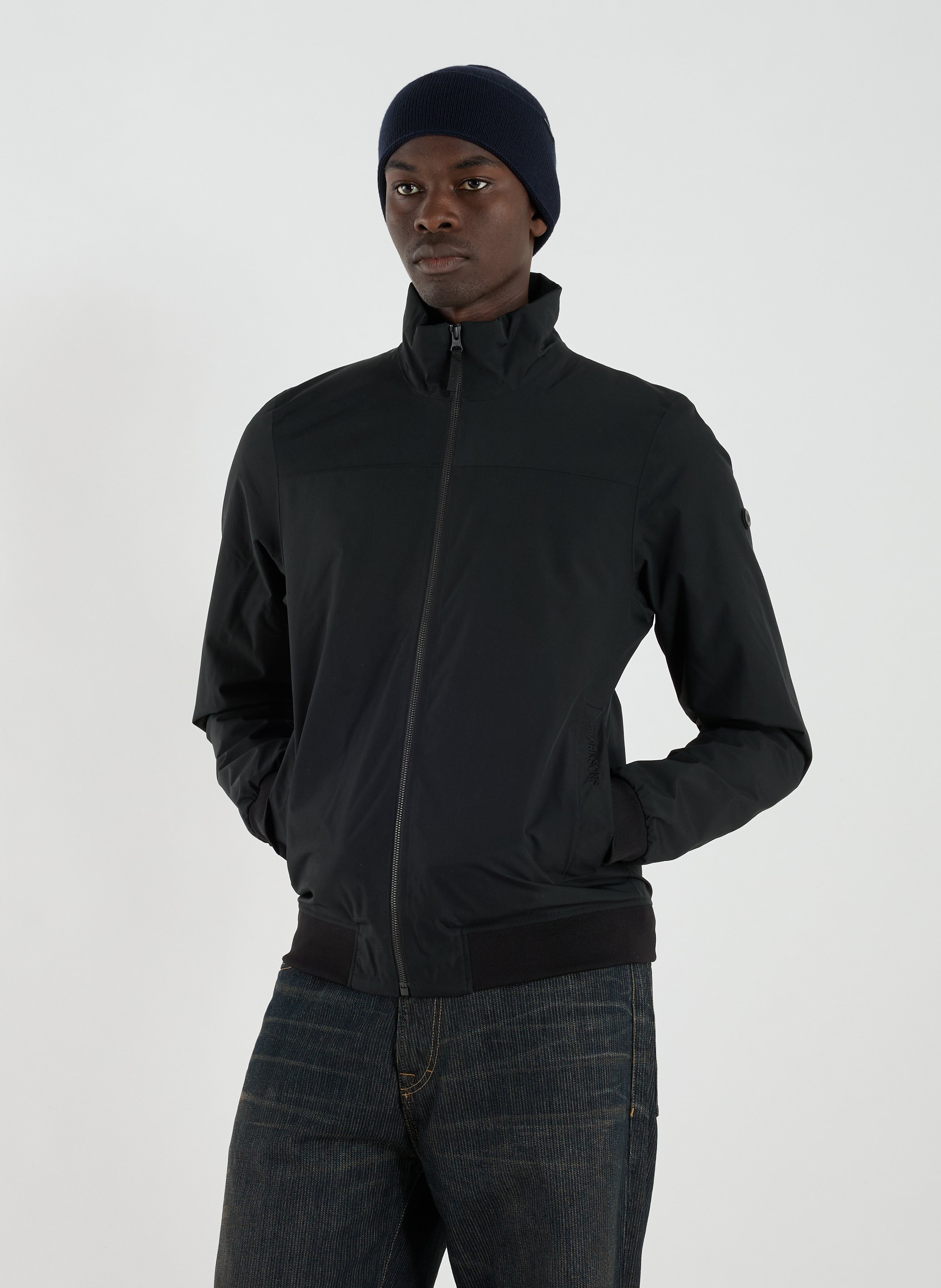 DIDRIKSONS Straight parka with high collar Black