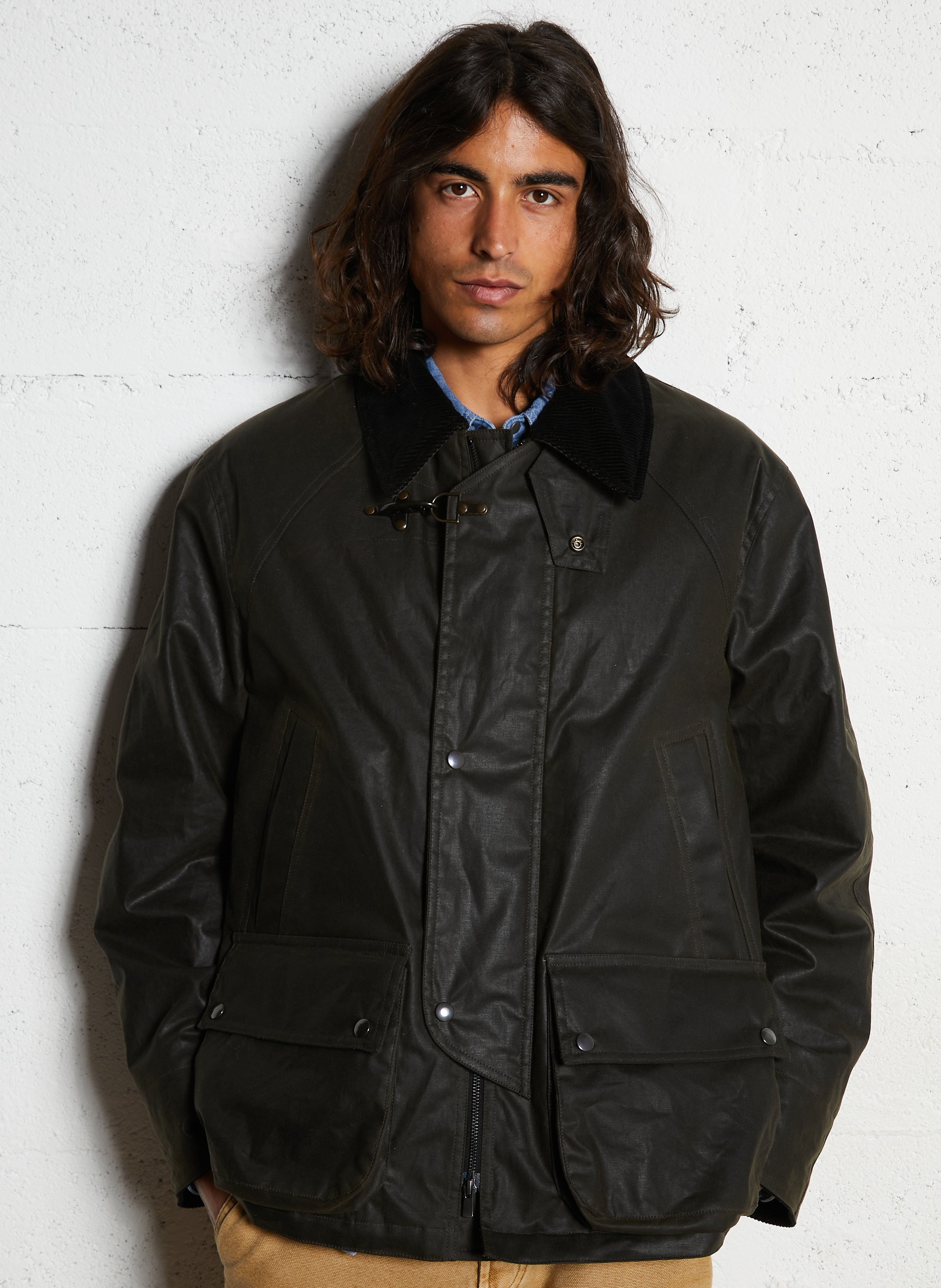 IKKS Parka droite en coton Kaki