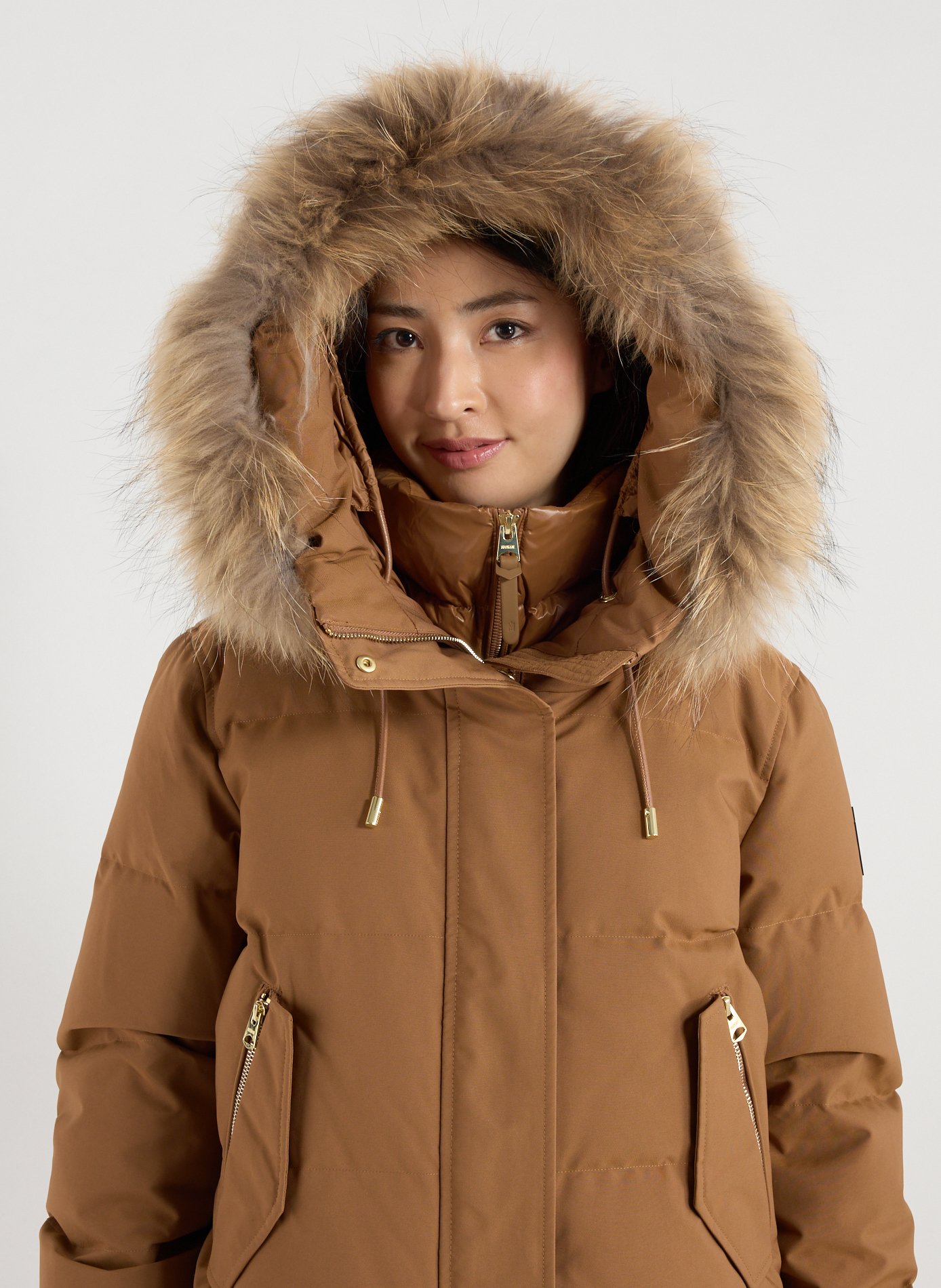 Quilted hooded jacket MACKAGE Brown