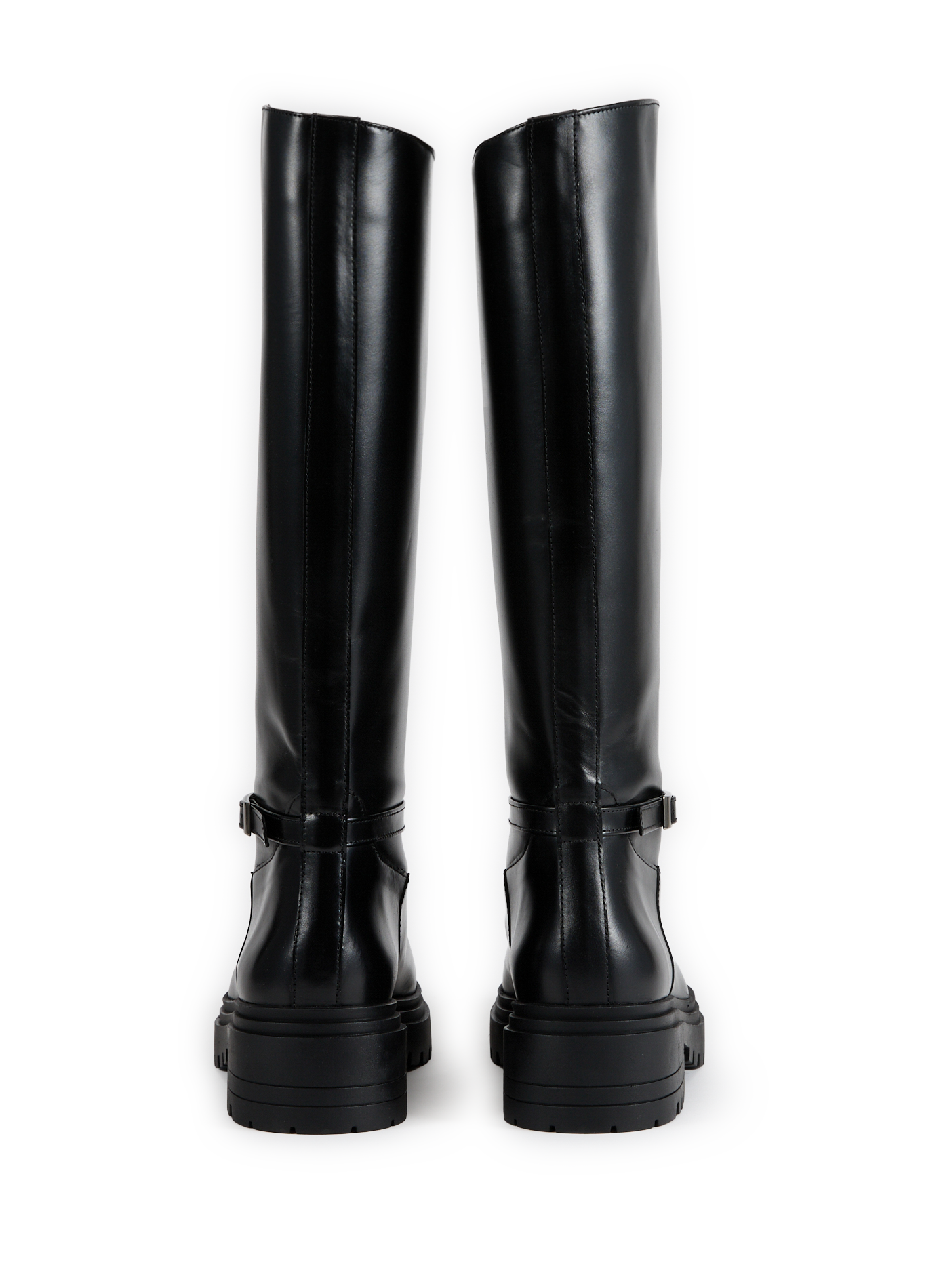 Bottes crantées en cuir BOBBIES Noir