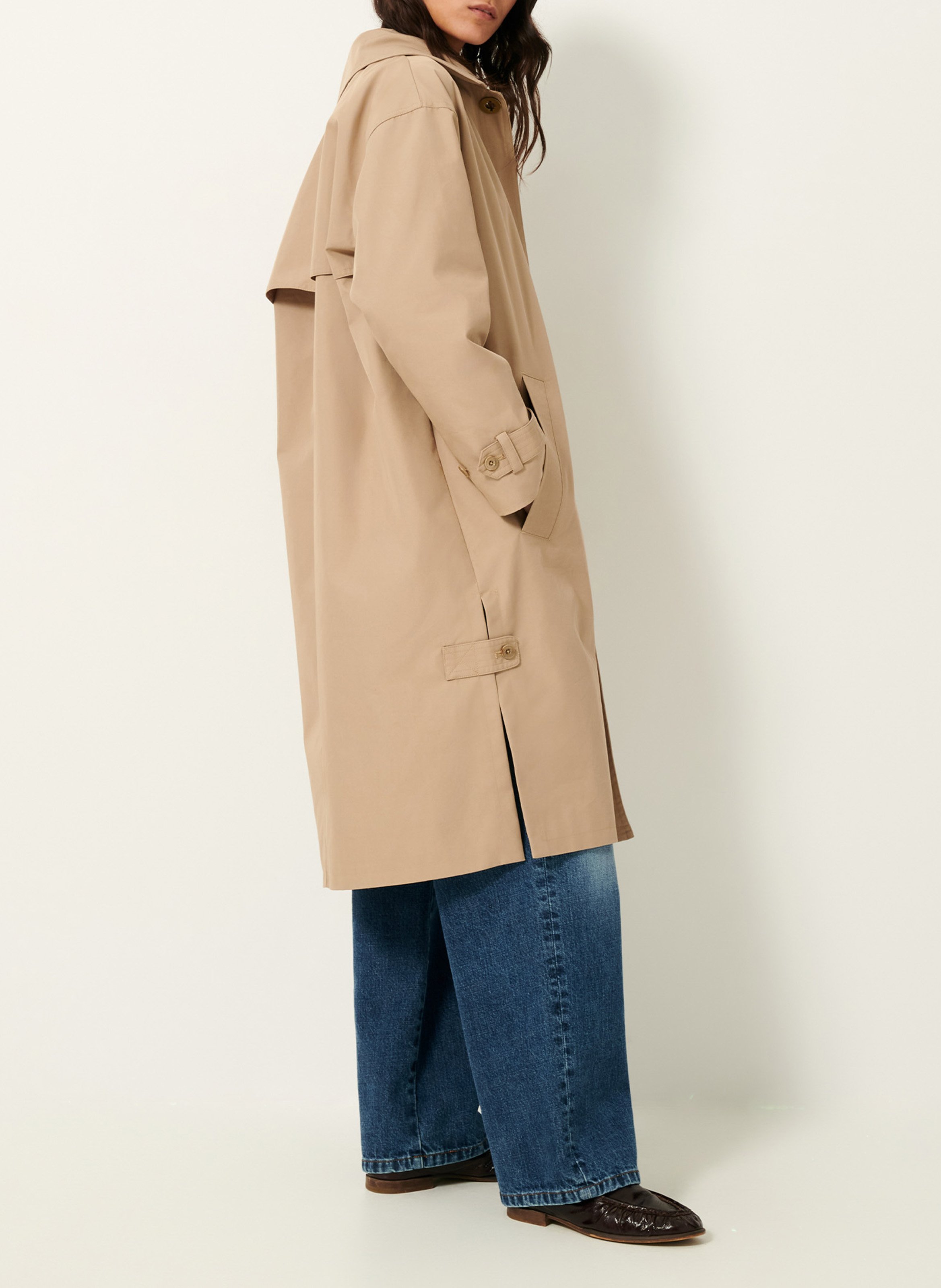 Trench long en coton mélangé trenchliss SESSUN Beige