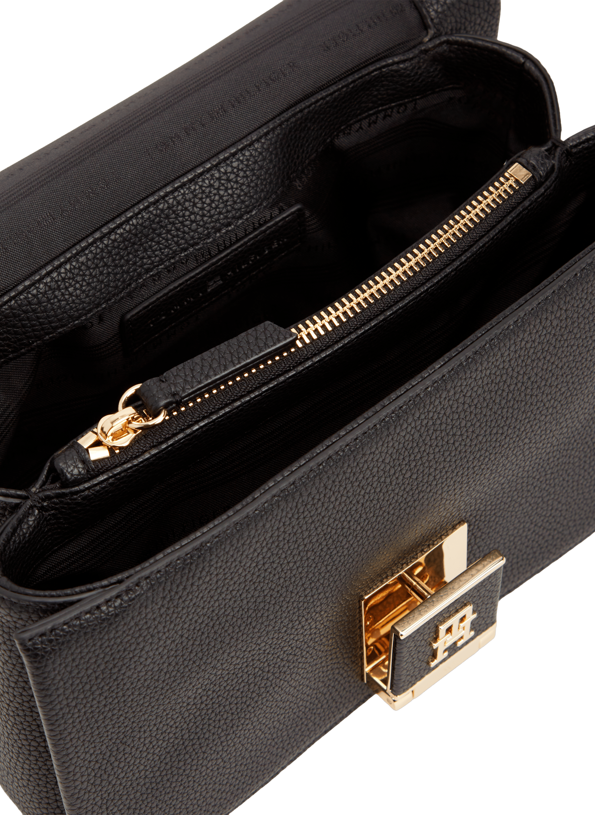 Sac à bandoulière grainé TOMMY HILFIGER Noir