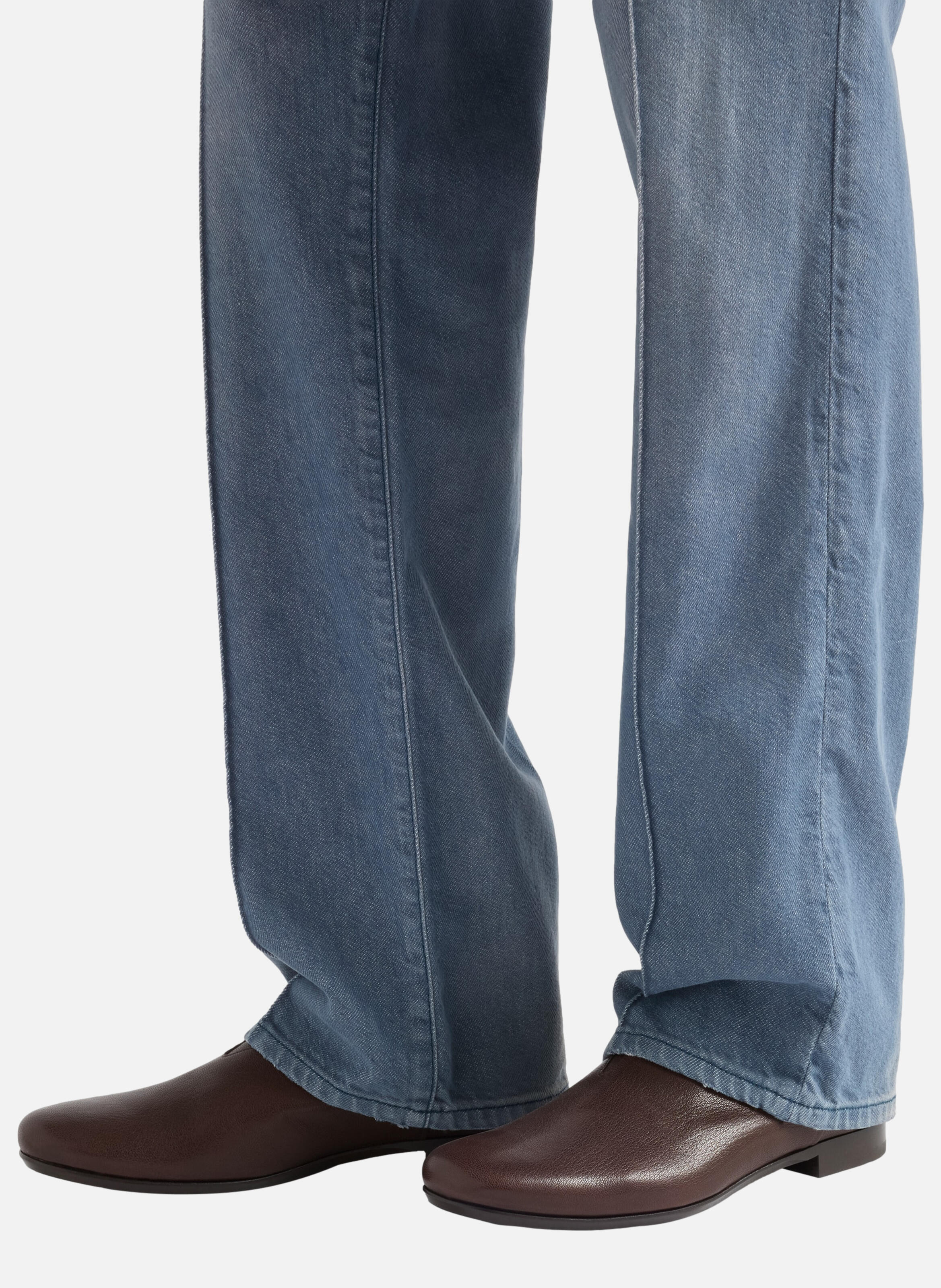 Bottines chelsea en cuir PRADA Marron