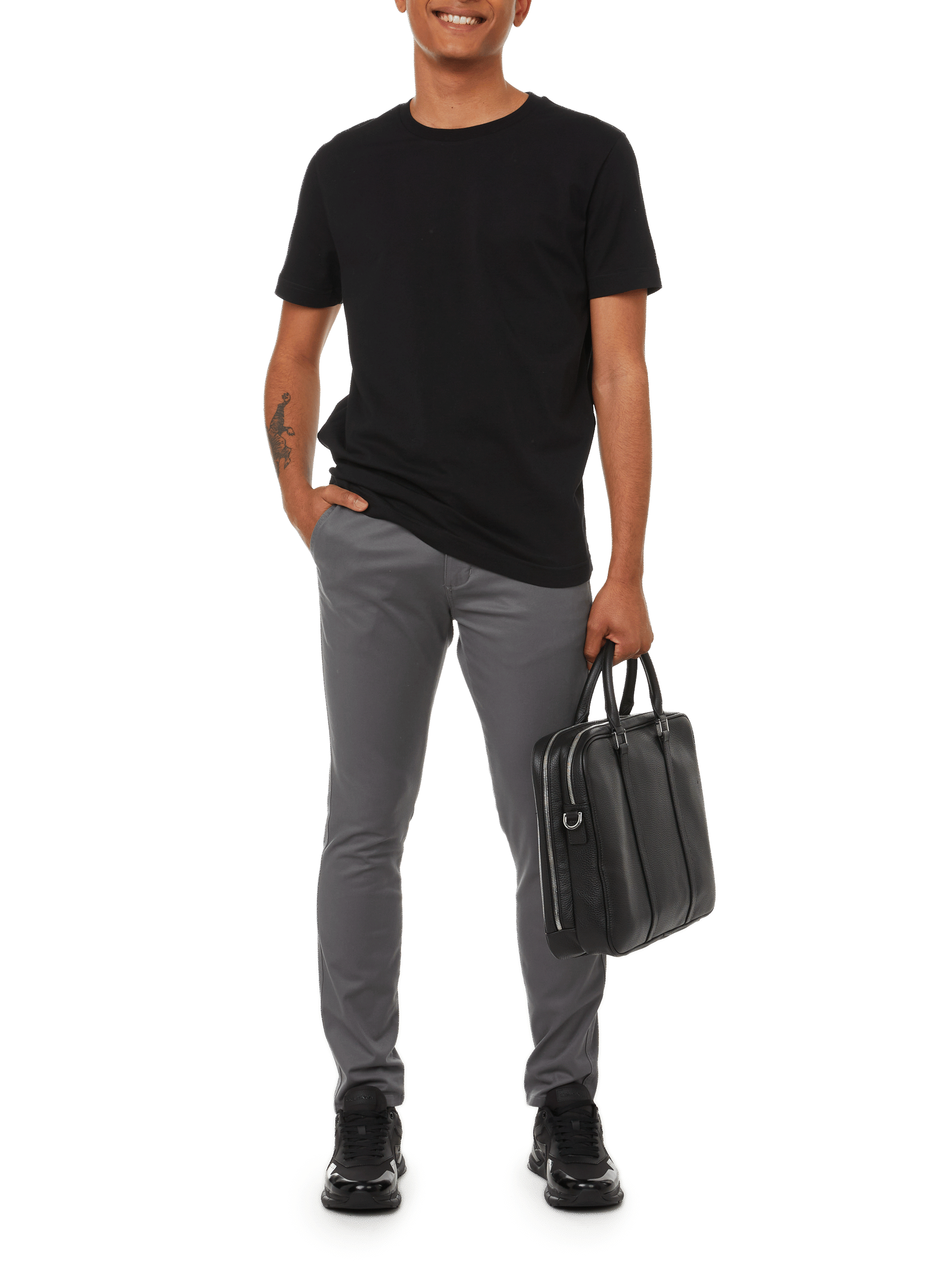 Round-neck T-shirt SAISON 1865 Black