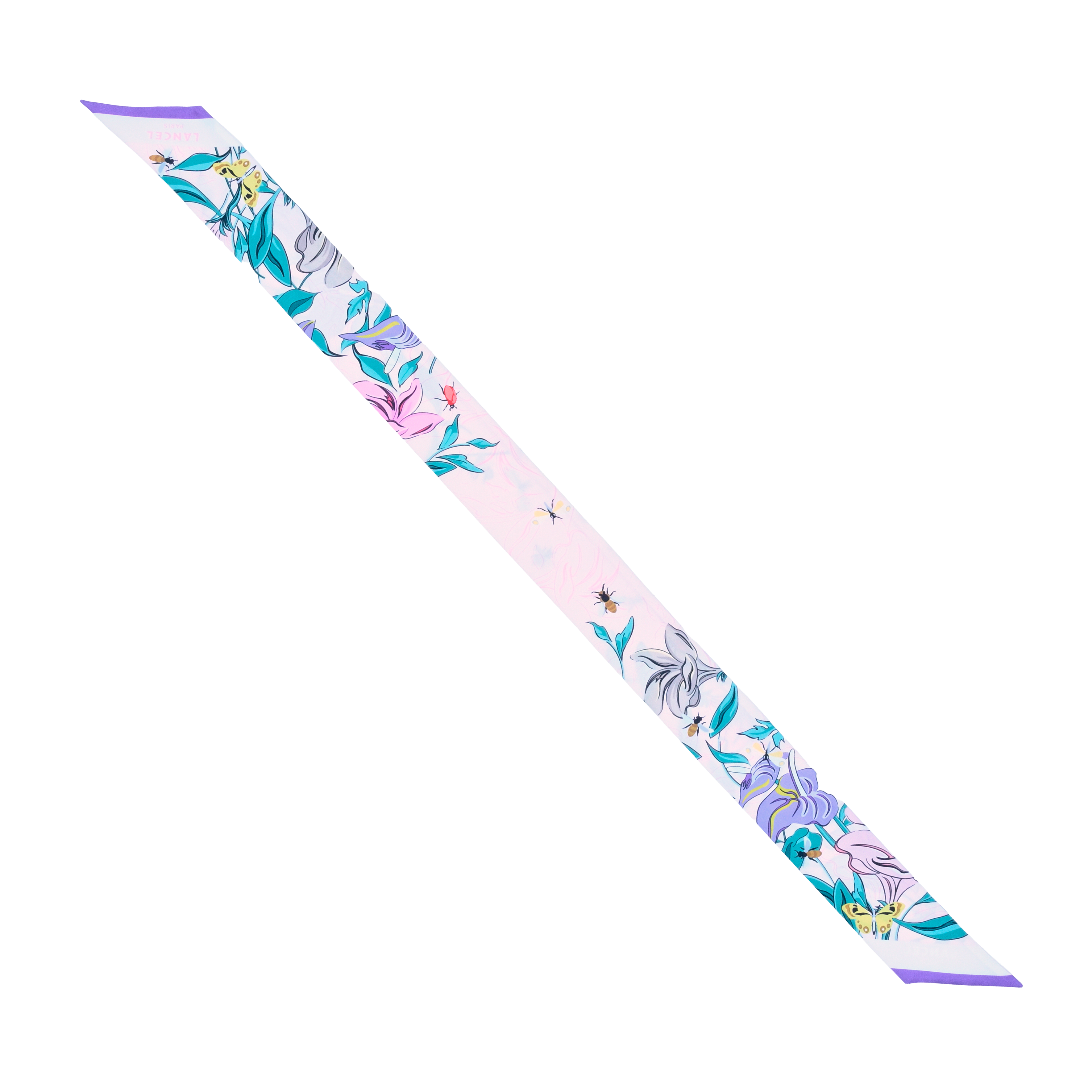 Silk headband tutti fleuri by lancel LANCEL Pink