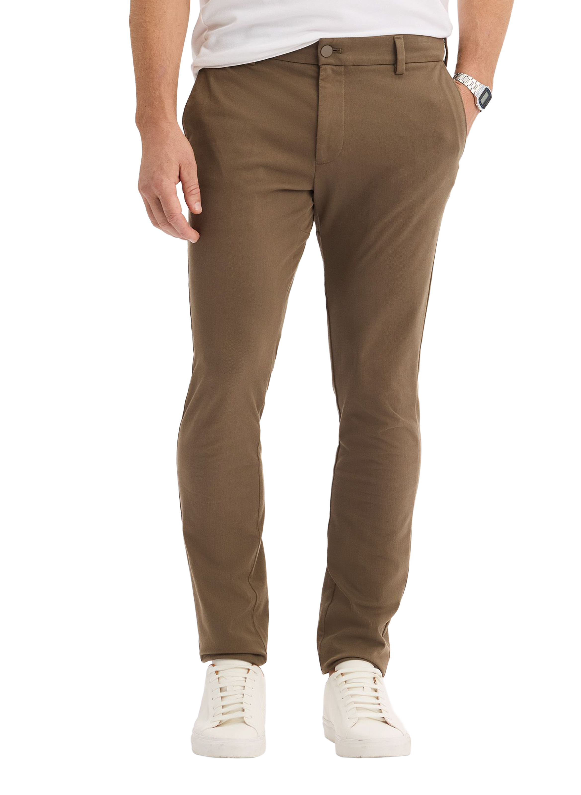 Cotton blend chino trousers  DOCKERS Brown