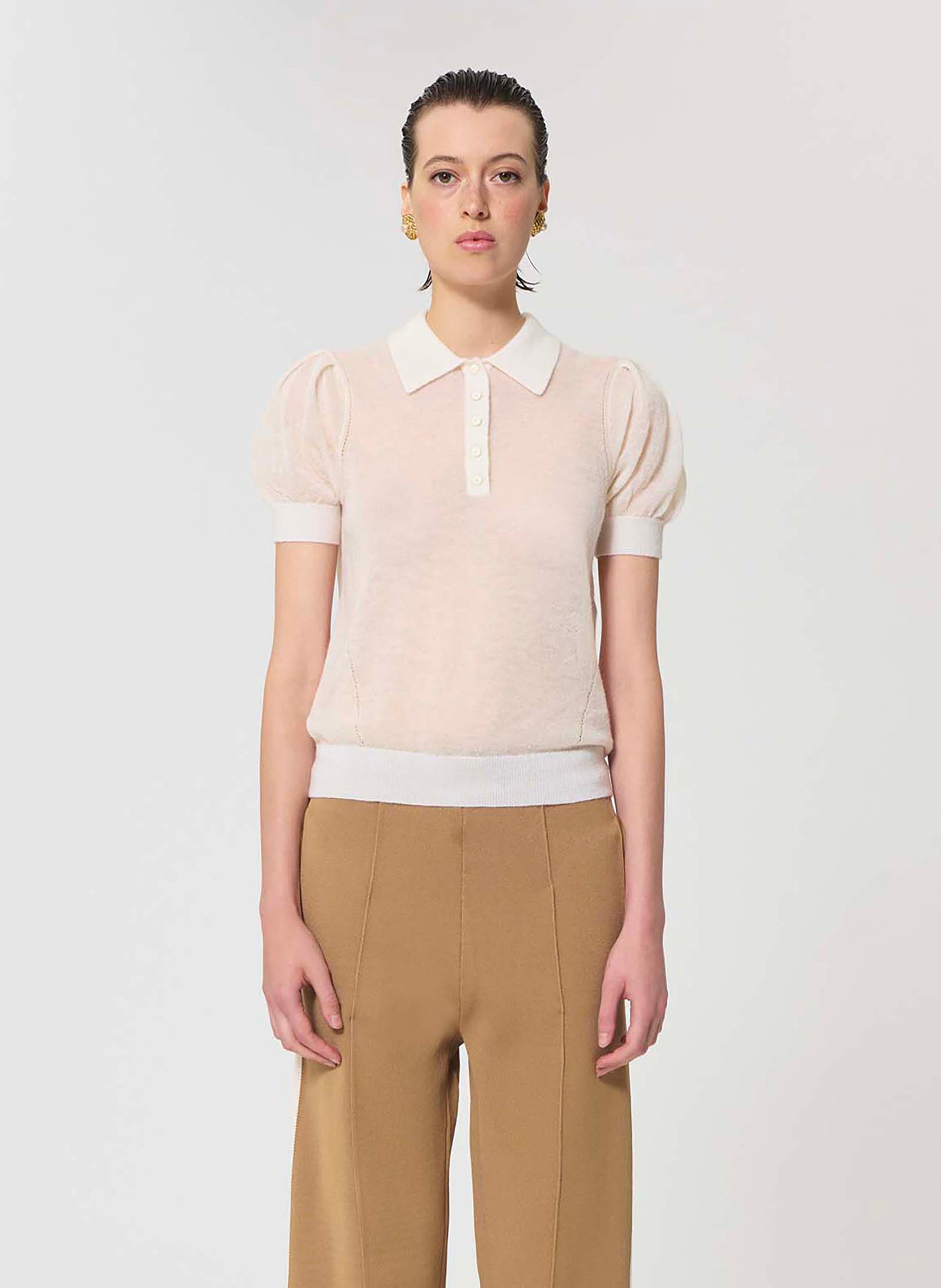 Pull poppie TARA JARMON Blanc