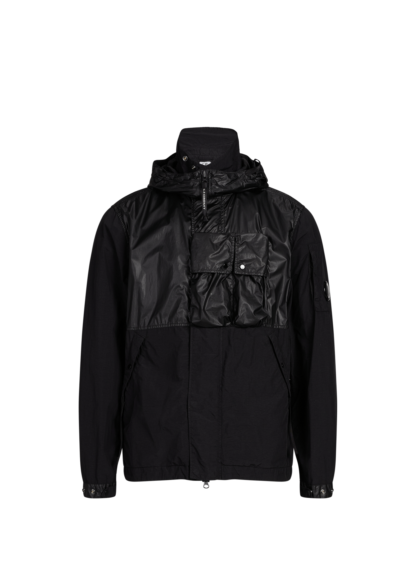 Hooded zipped jacket  Black