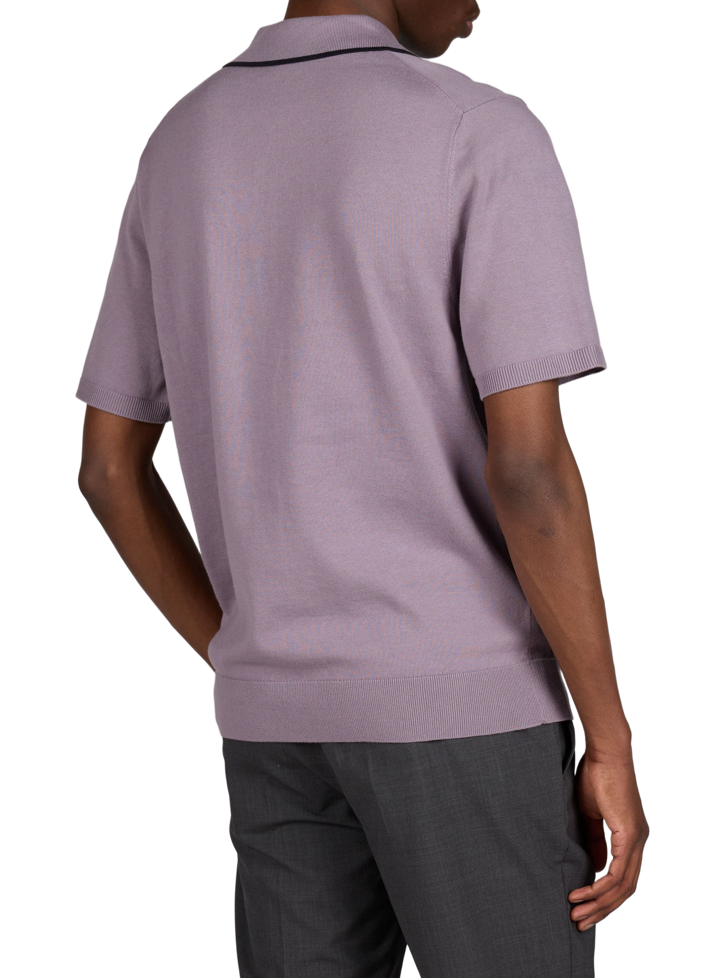 Short-sleeved organic cotton polo PAUL SMITH Purple