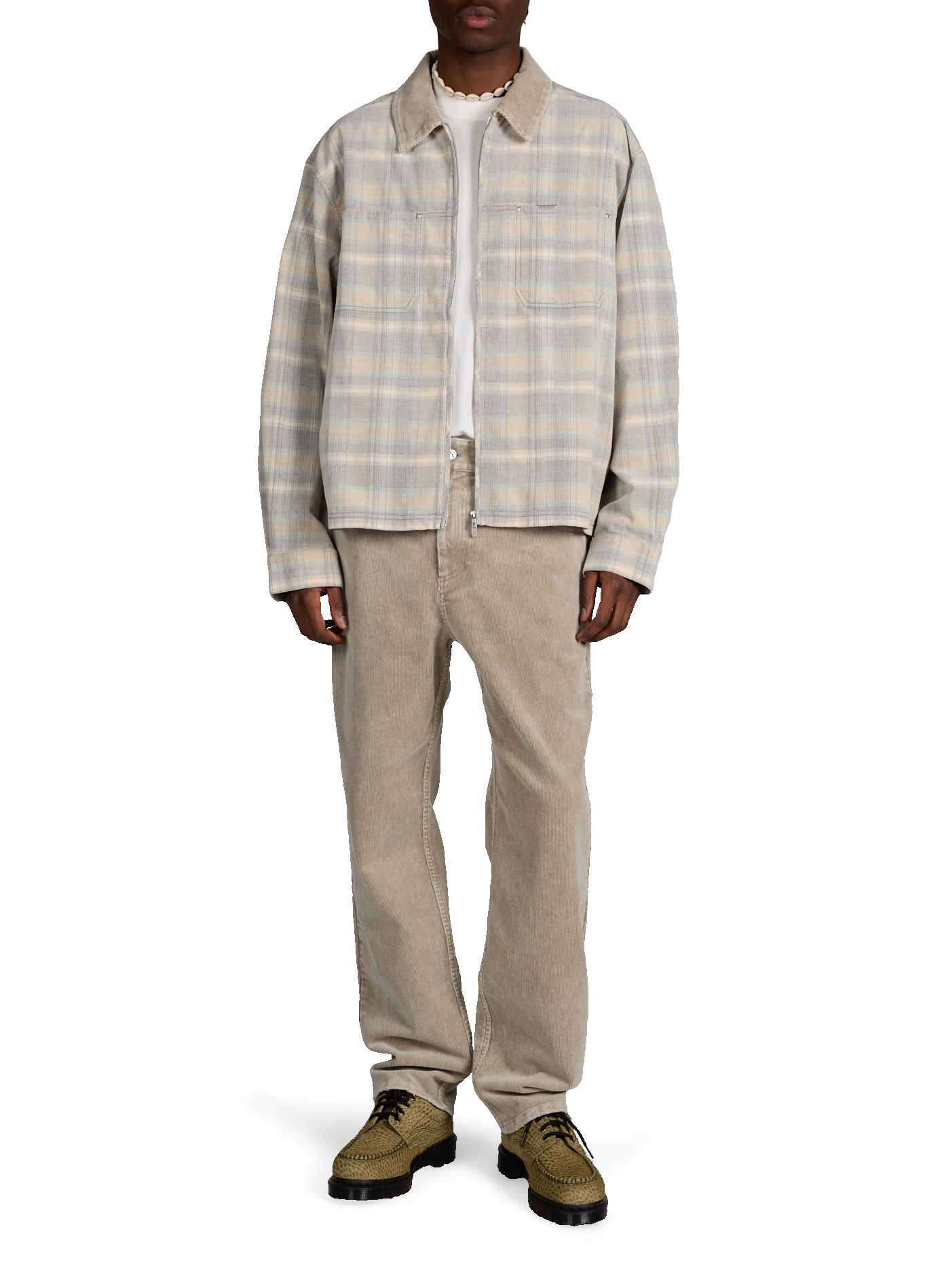 Biker-style cotton t-shirt REPRESENT White